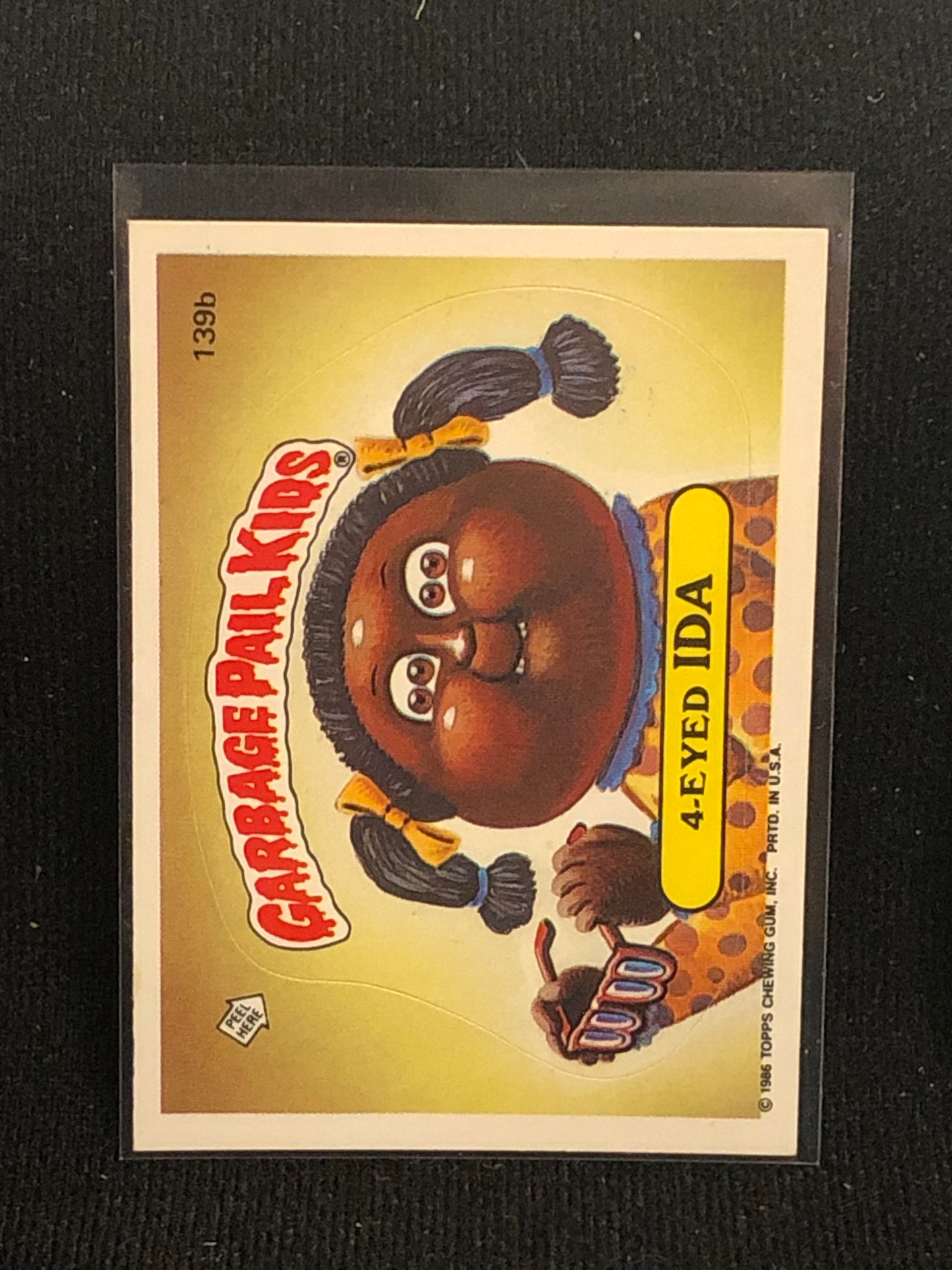 Garbage Pail Kids Original Series 4 (os4) 139b 4-Eyed Ida