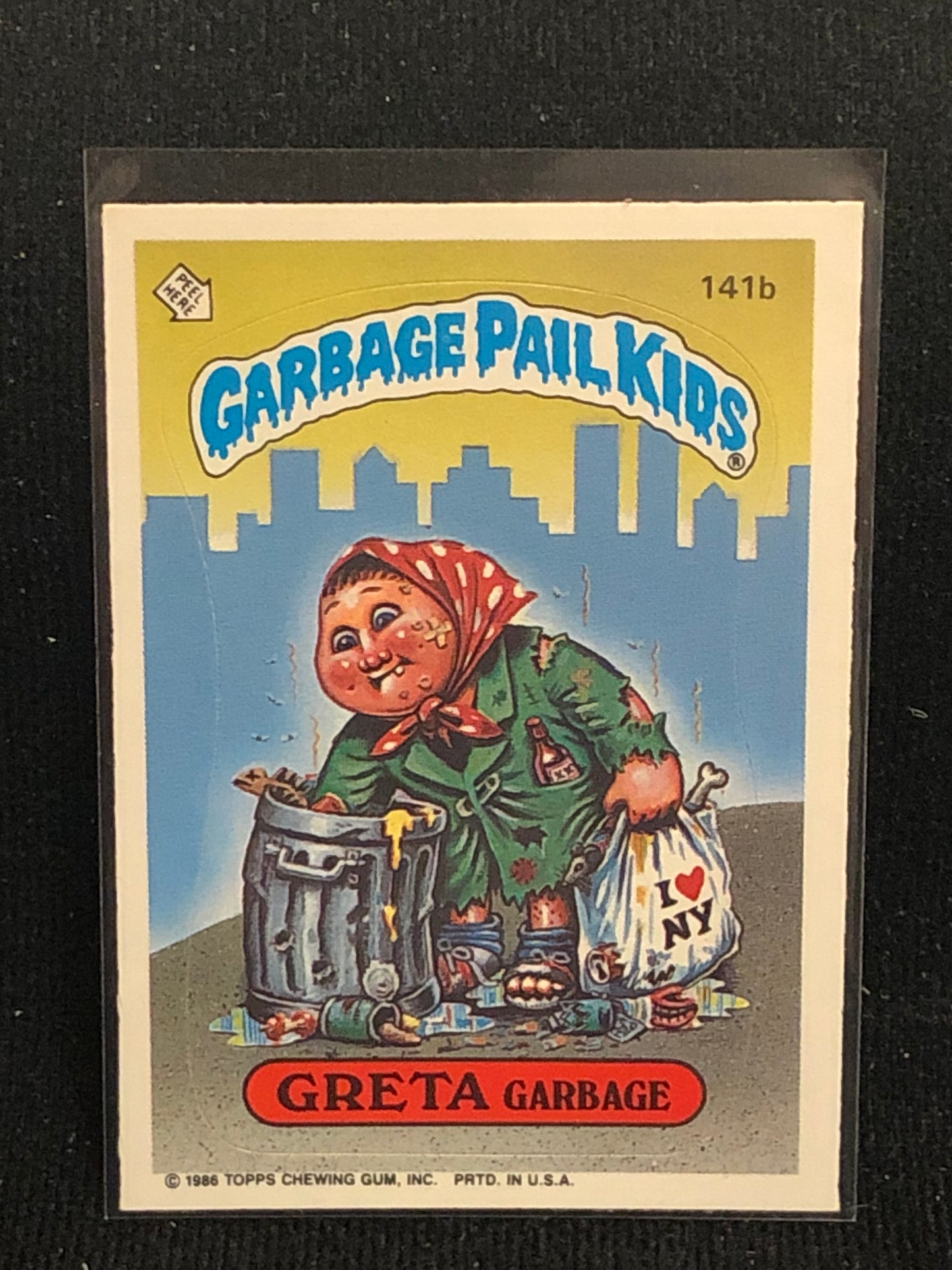 Garbage Pail Kids Original Series 4 (os4) 141b Greta Garbage