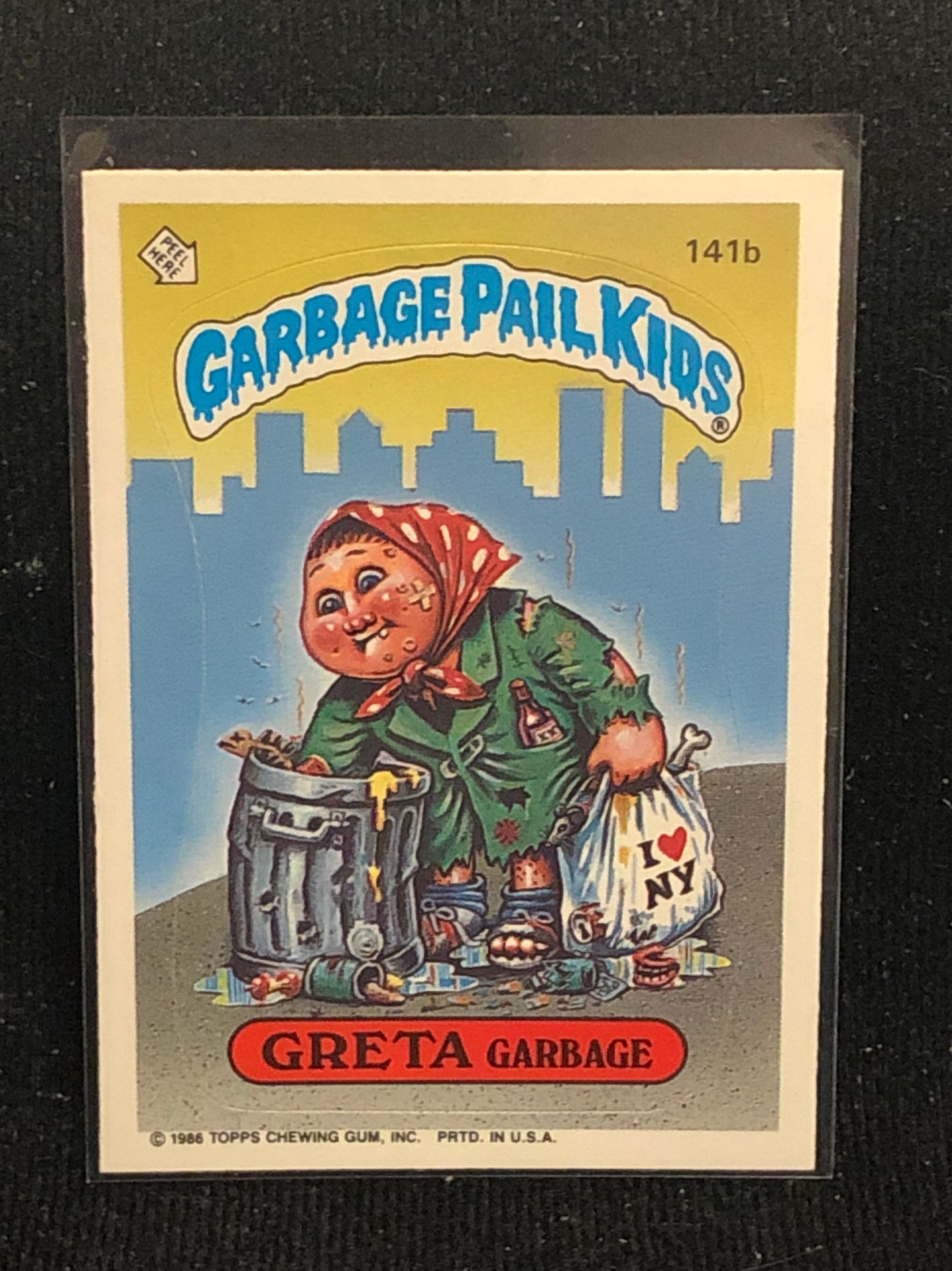 Garbage Pail Kids Original Series 4 (os4) 141b Greta Garbage