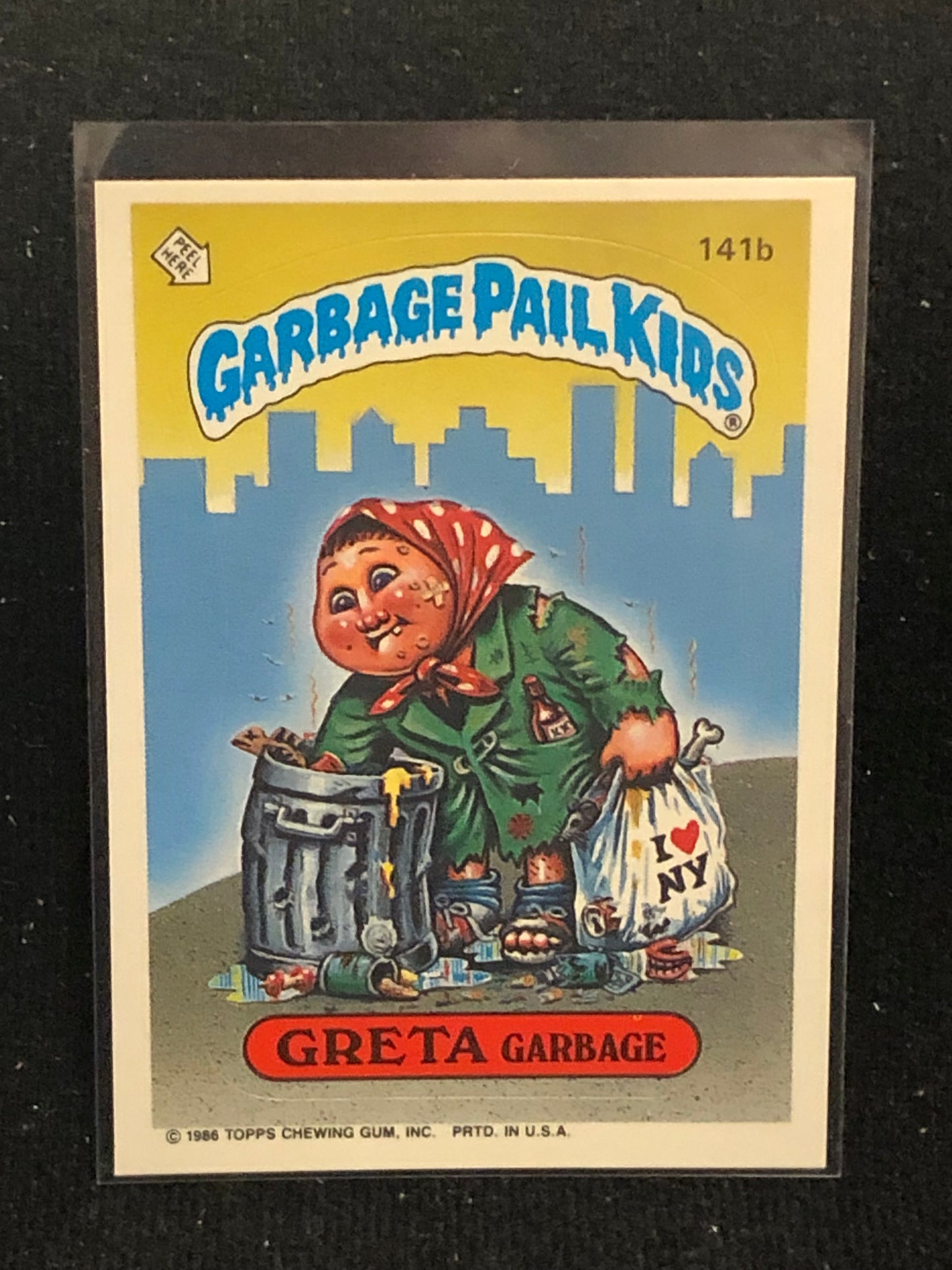 Garbage Pail Kids Original Series 4 (os4) 141b Greta Garbage