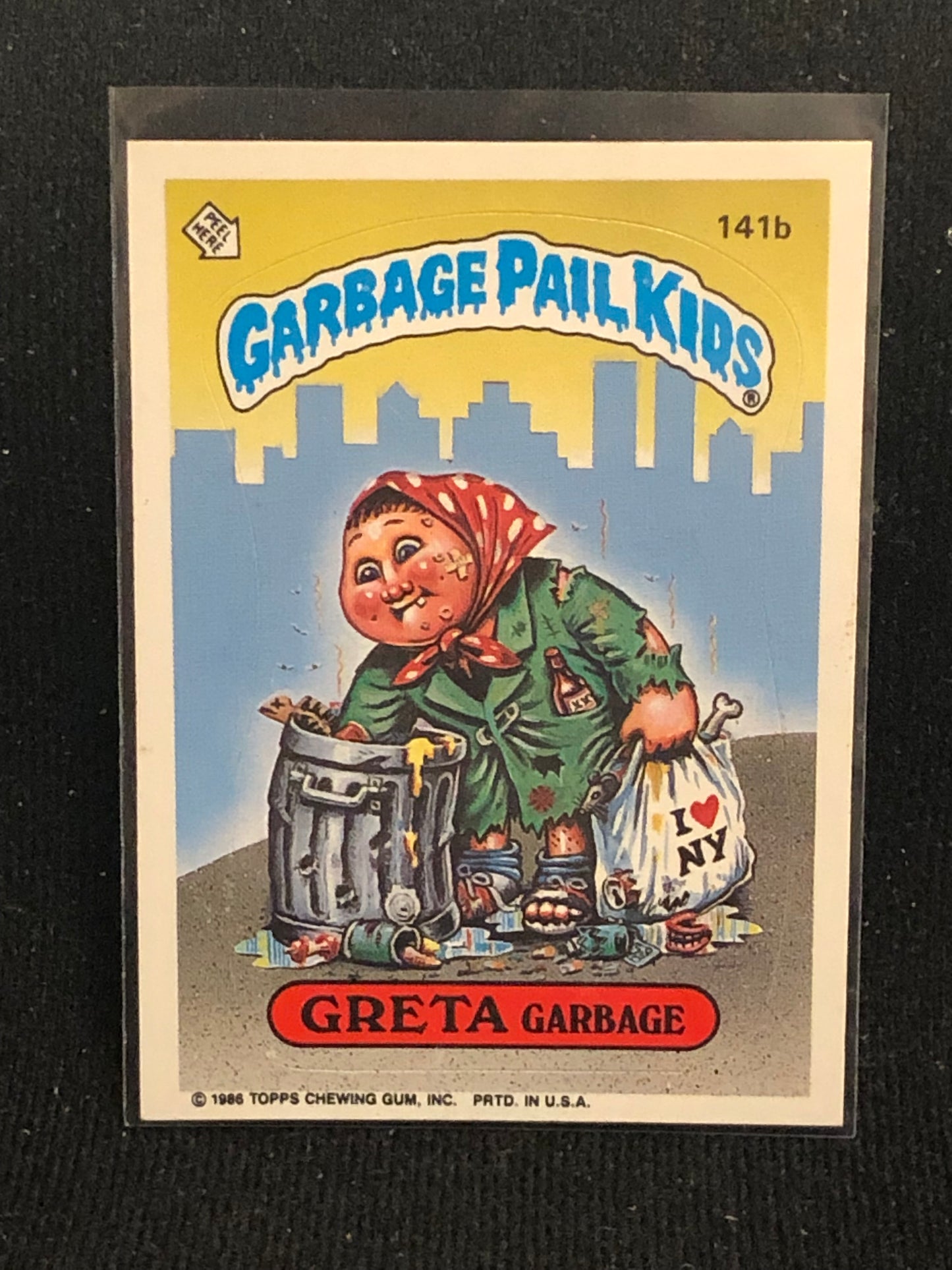 Garbage Pail Kids Original Series 4 (os4) 141b Greta Garbage