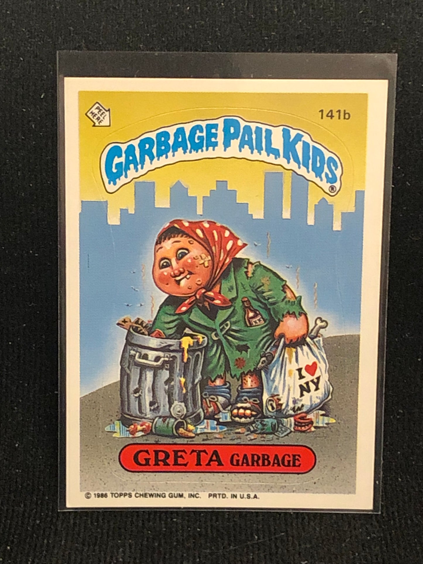 Garbage Pail Kids Original Series 4 (os4) 141b Greta Garbage