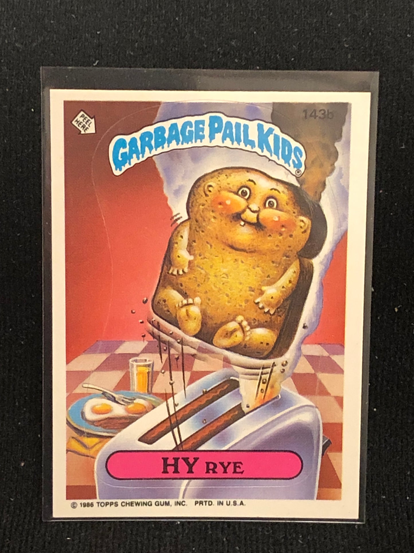 Garbage Pail Kids Original Series 4 (os4) 143b Hy Rye