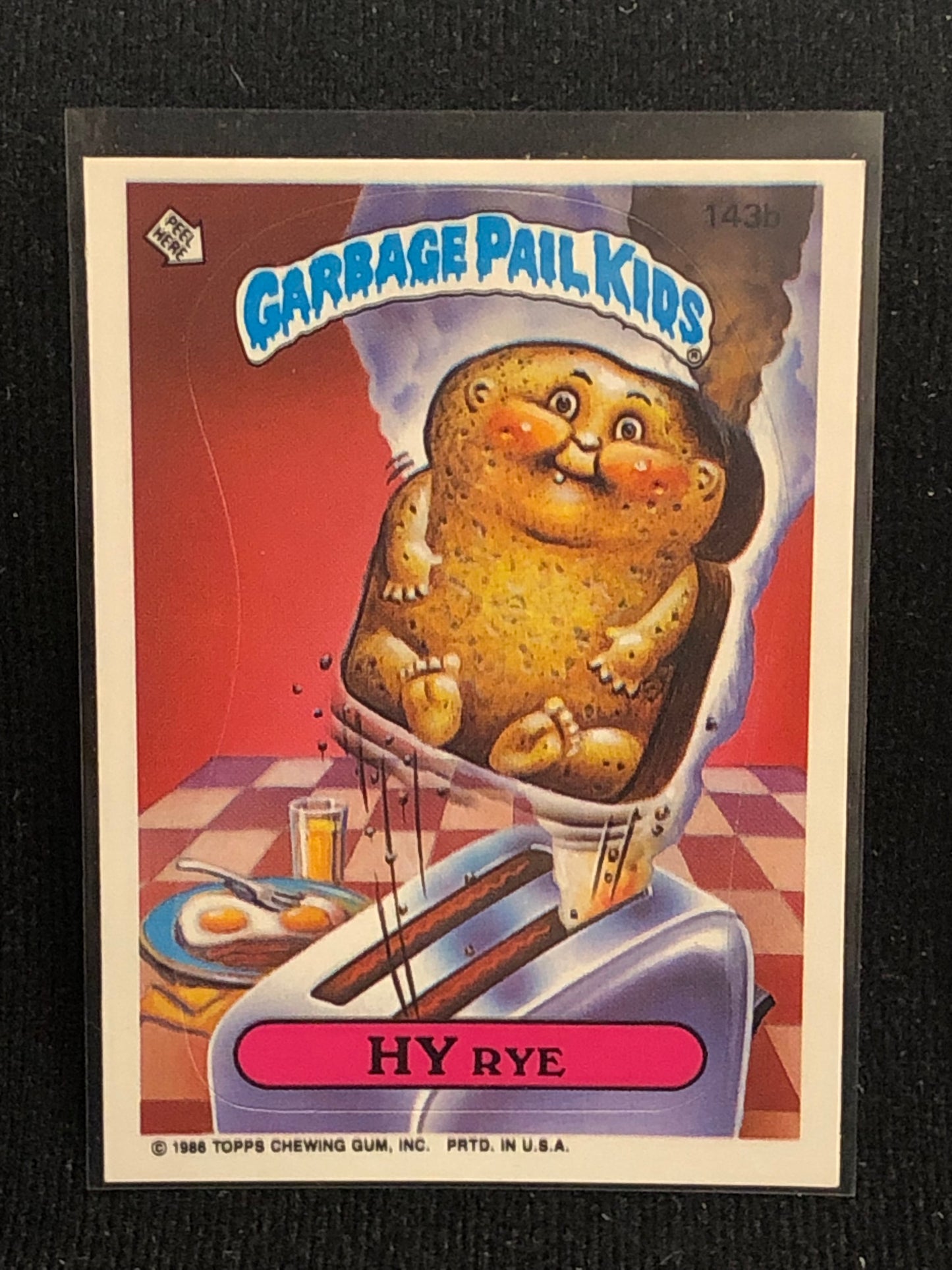 Garbage Pail Kids Original Series 4 (os4) 143b Hy Rye