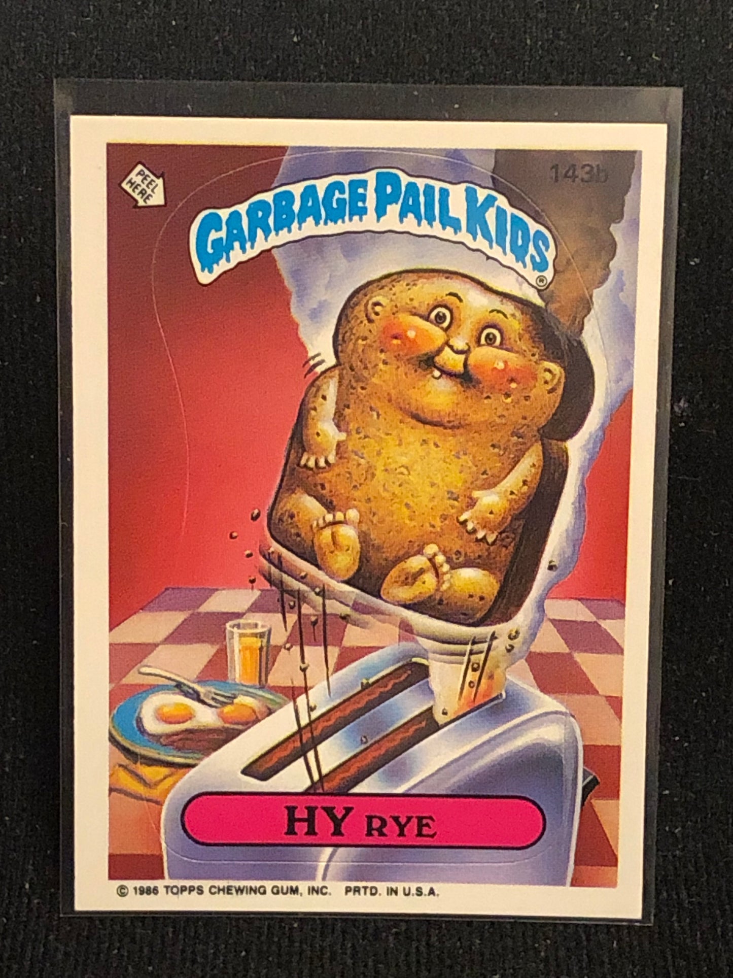 Garbage Pail Kids Original Series 4 (os4) 143b Hy Rye