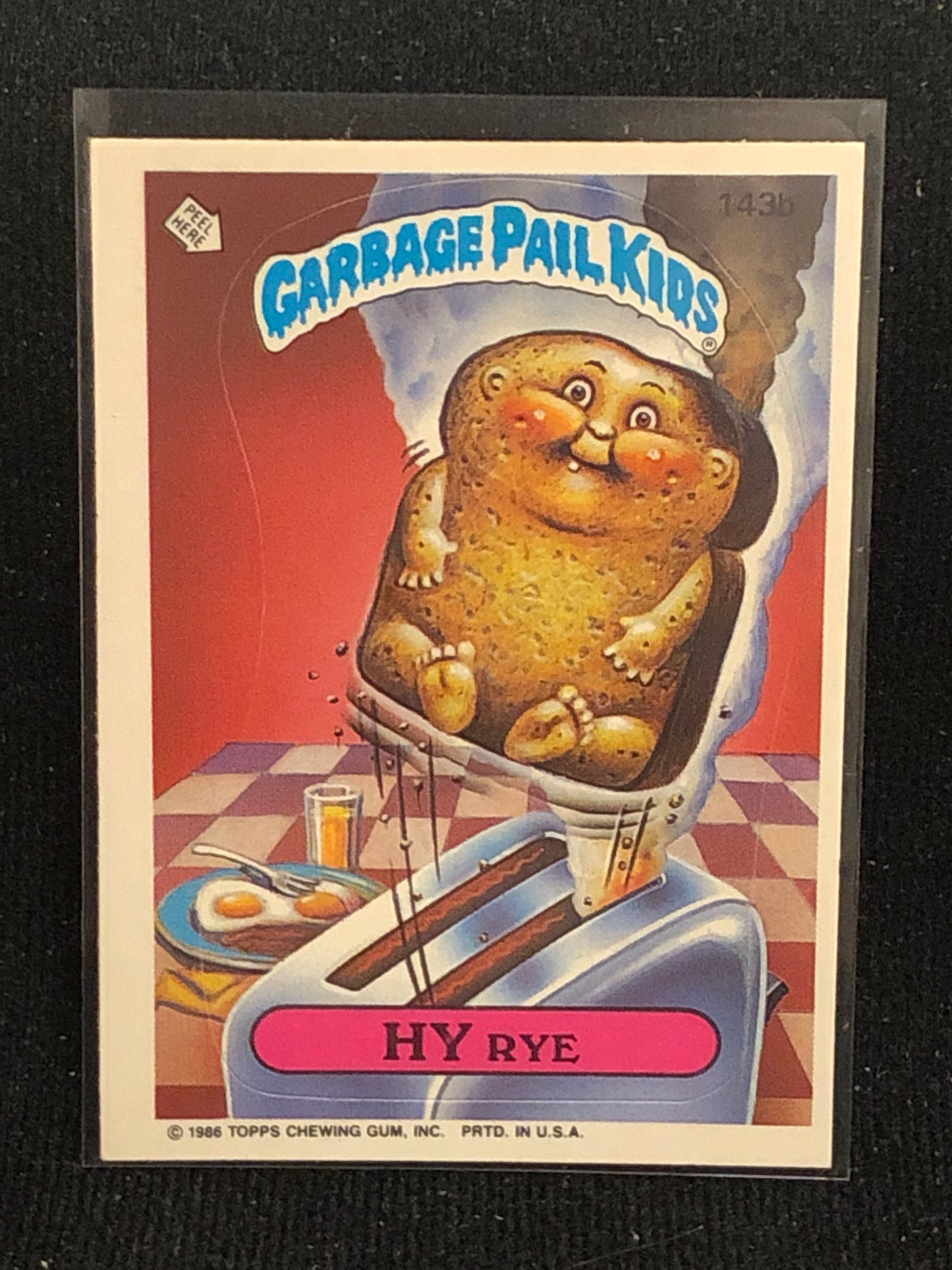 Garbage Pail Kids Original Series 4 (os4) 143b Hy Rye