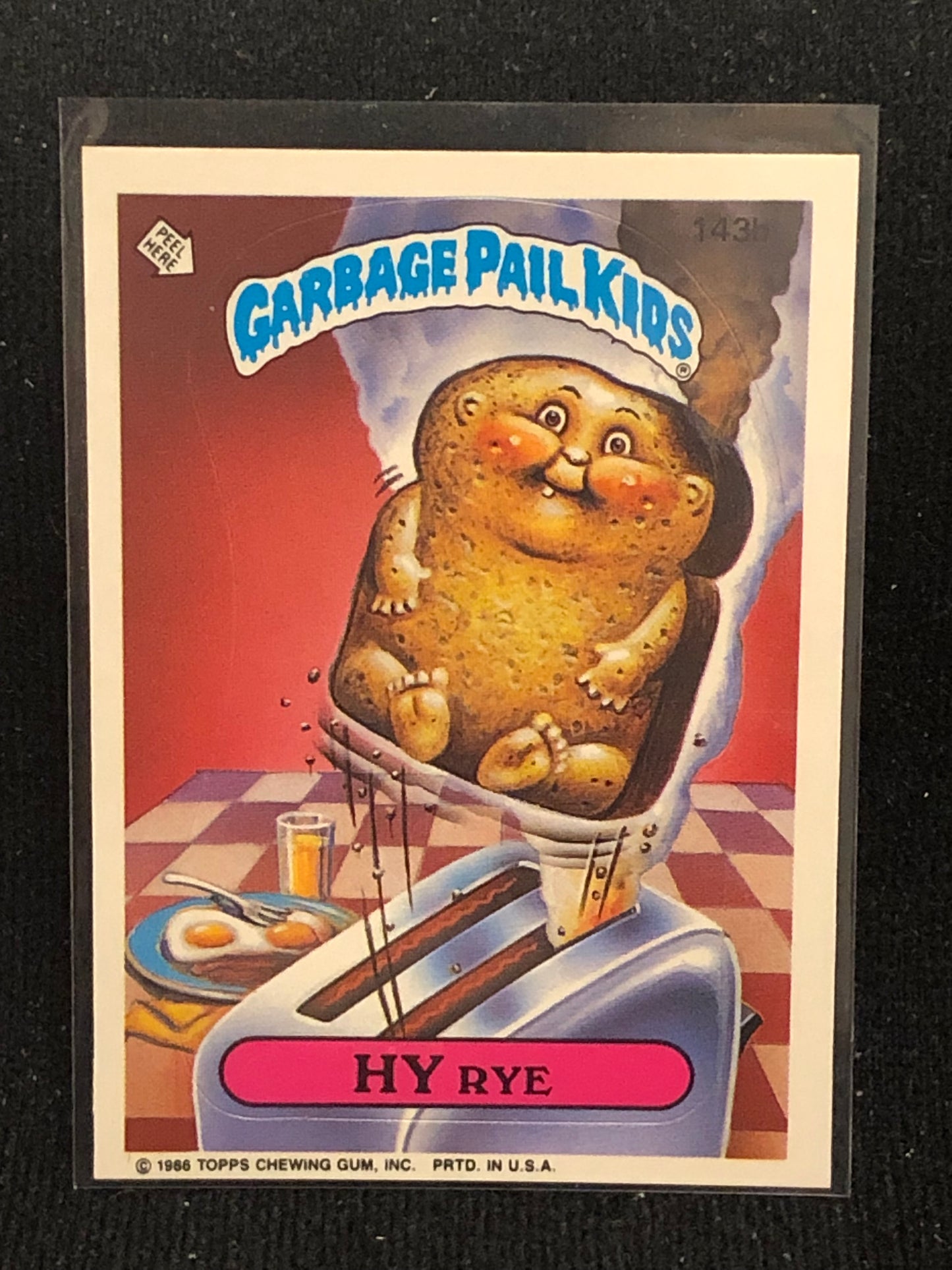 Garbage Pail Kids Original Series 4 (os4) 143b Hy Rye