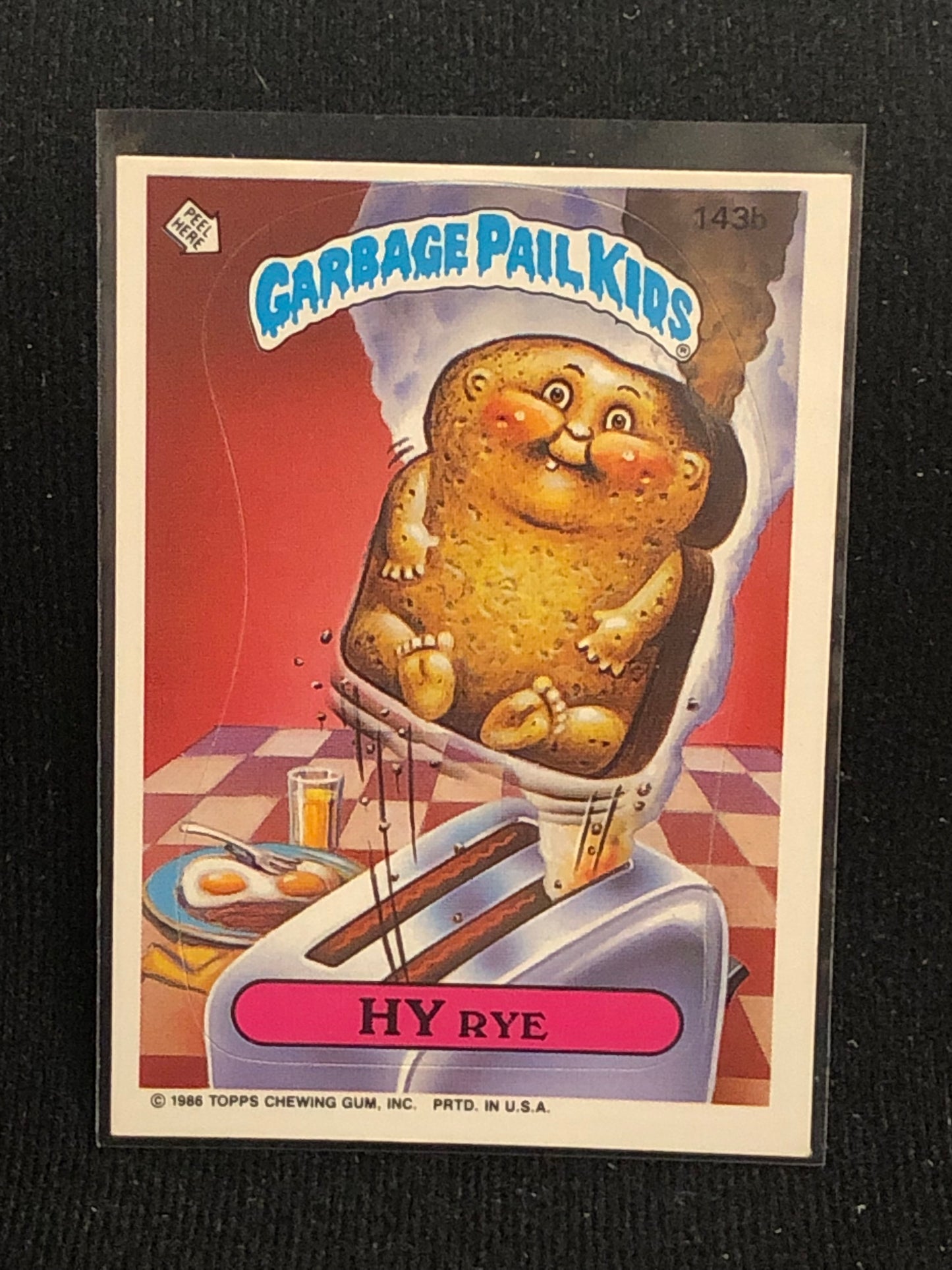 Garbage Pail Kids Original Series 4 (os4) 143b Hy Rye