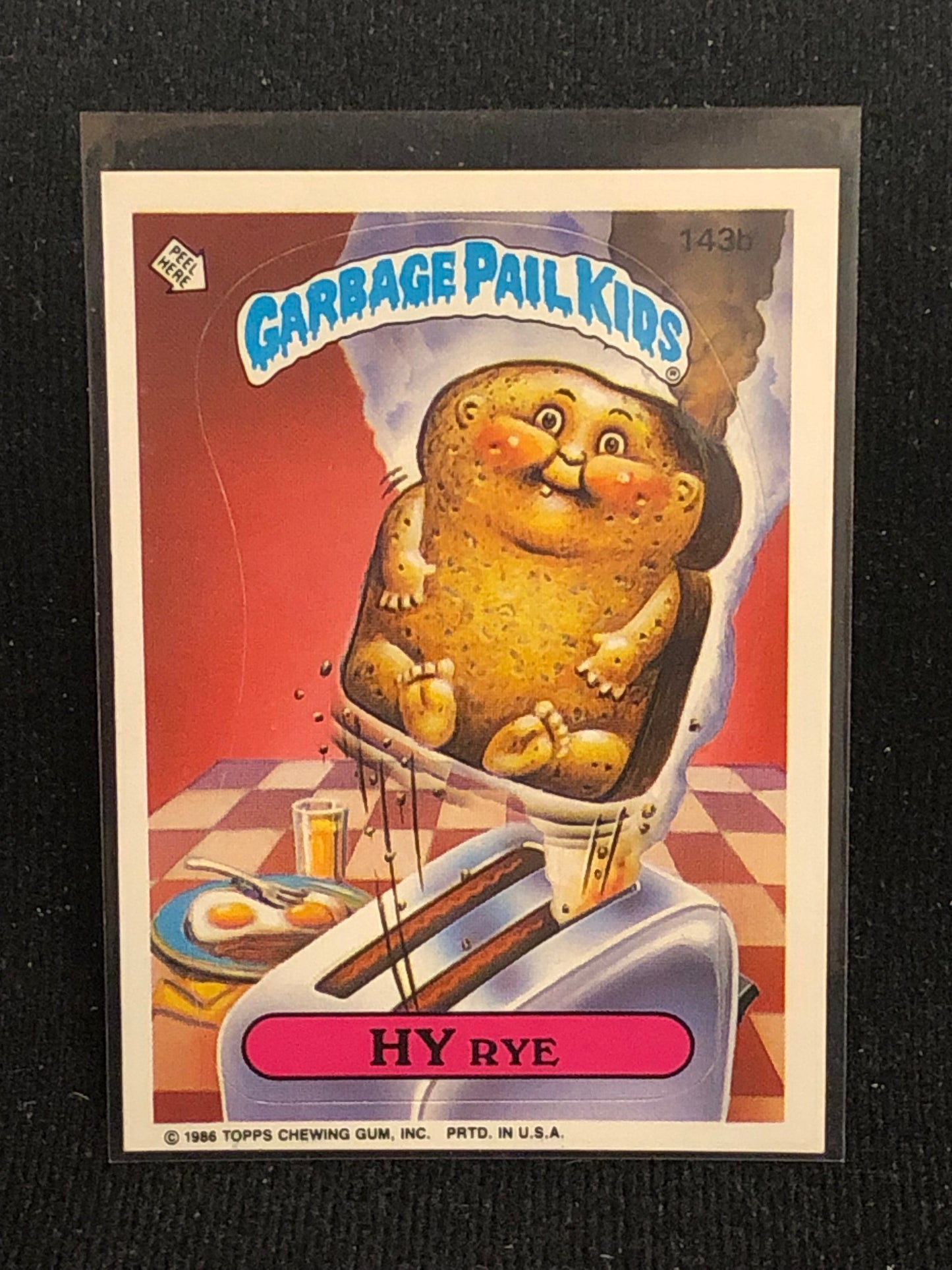 Garbage Pail Kids Original Series 4 (os4) 143b Hy Rye