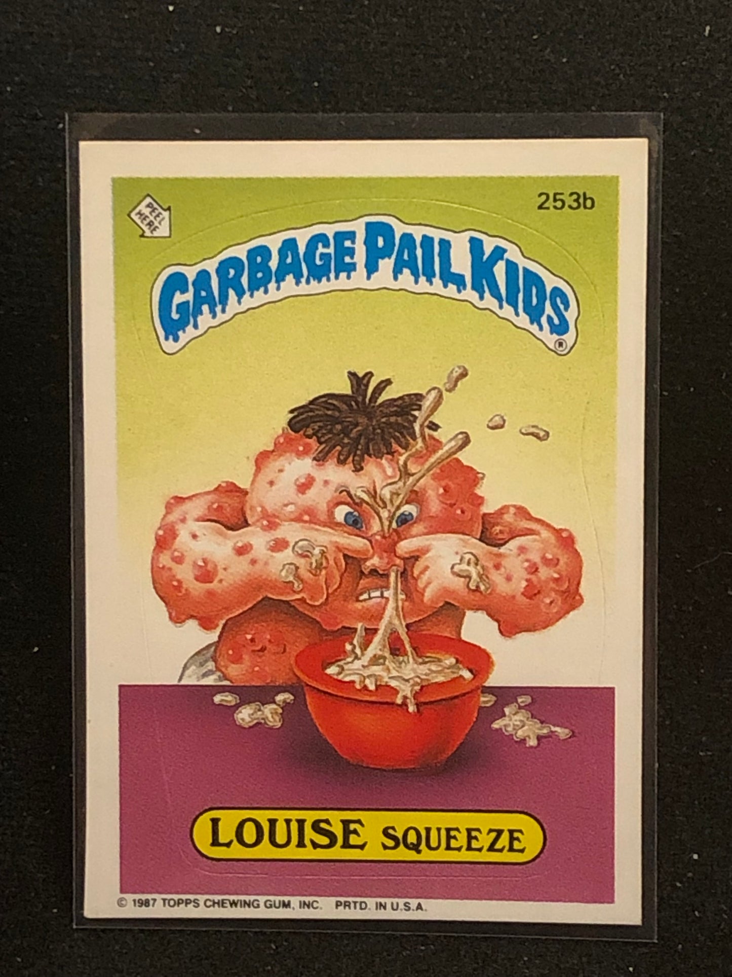 Garbage Pail Kids Original Series 7 (os7) 253b Louise Squeeze