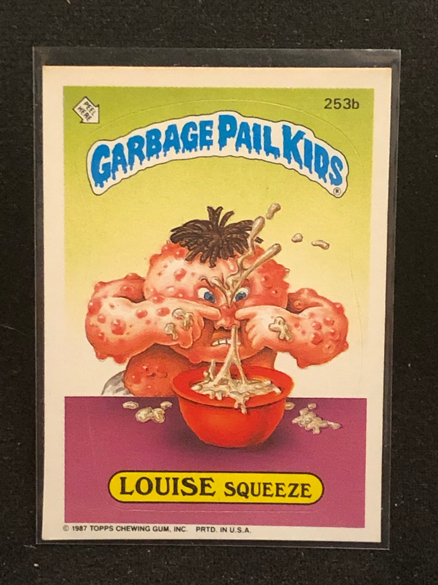 Garbage Pail Kids Original Series 7 (os7) 253b Louise Squeeze