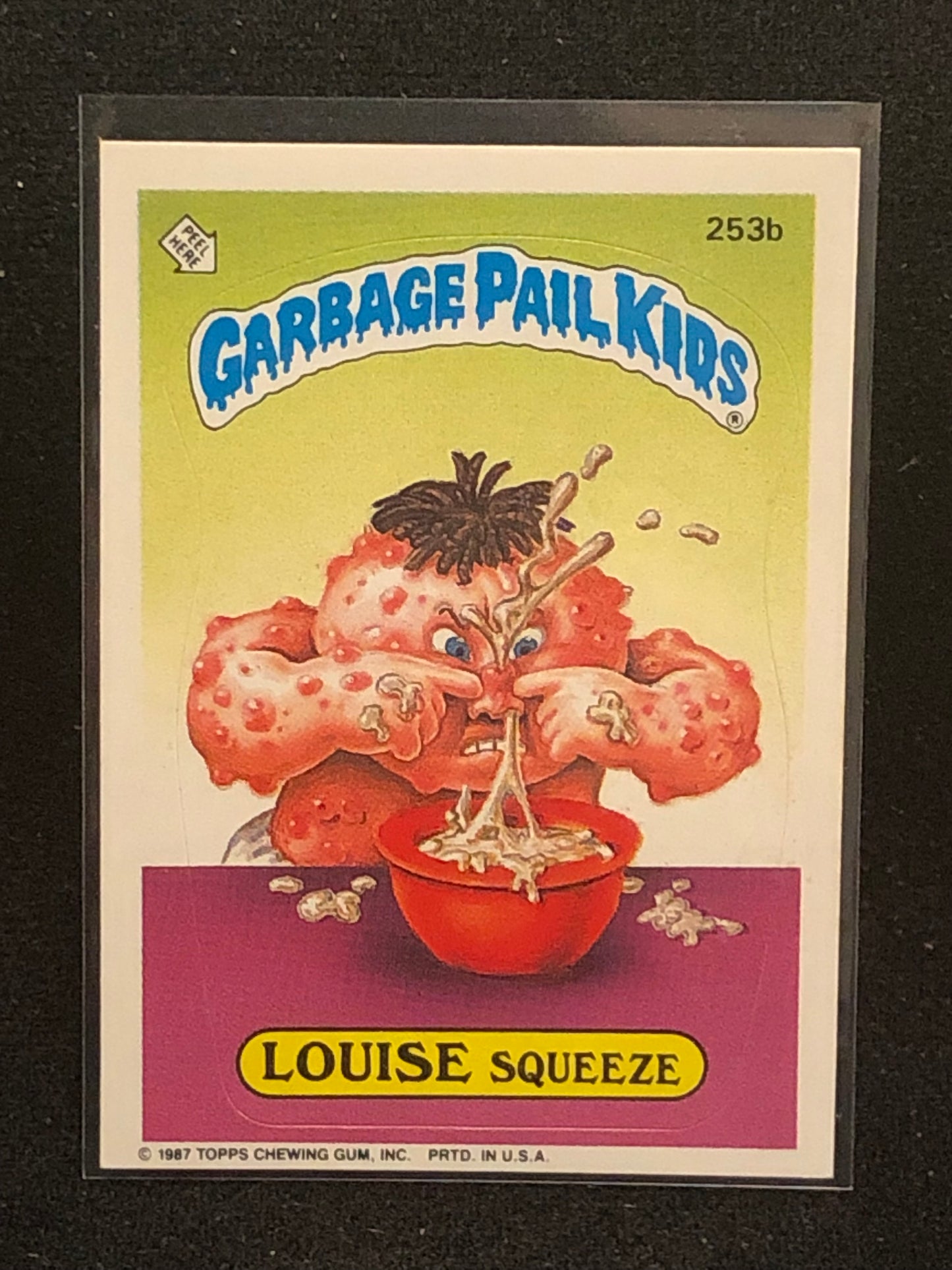 Garbage Pail Kids Original Series 7 (os7) 253b Louise Squeeze