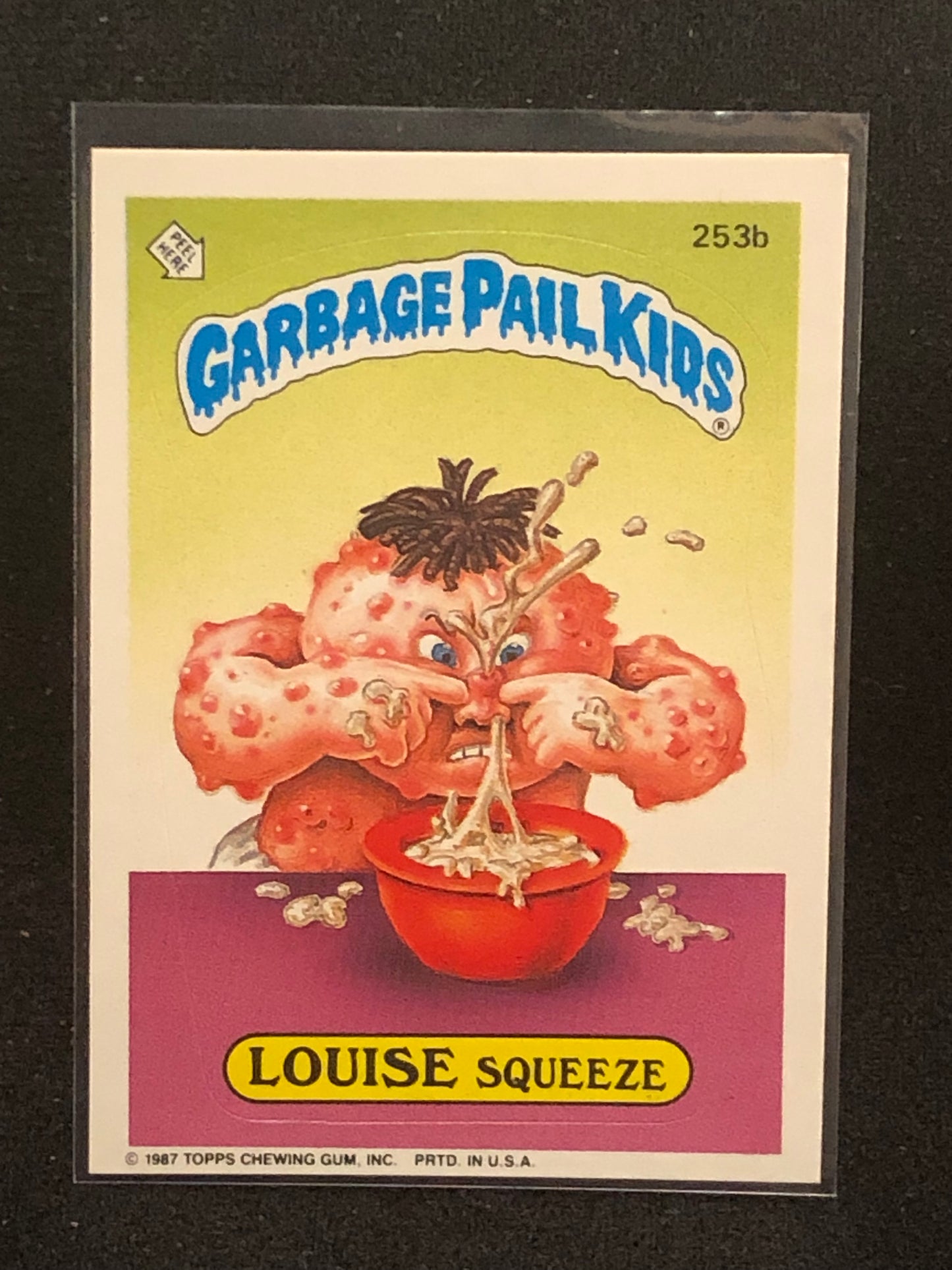 Garbage Pail Kids Original Series 7 (os7) 253b Louise Squeeze