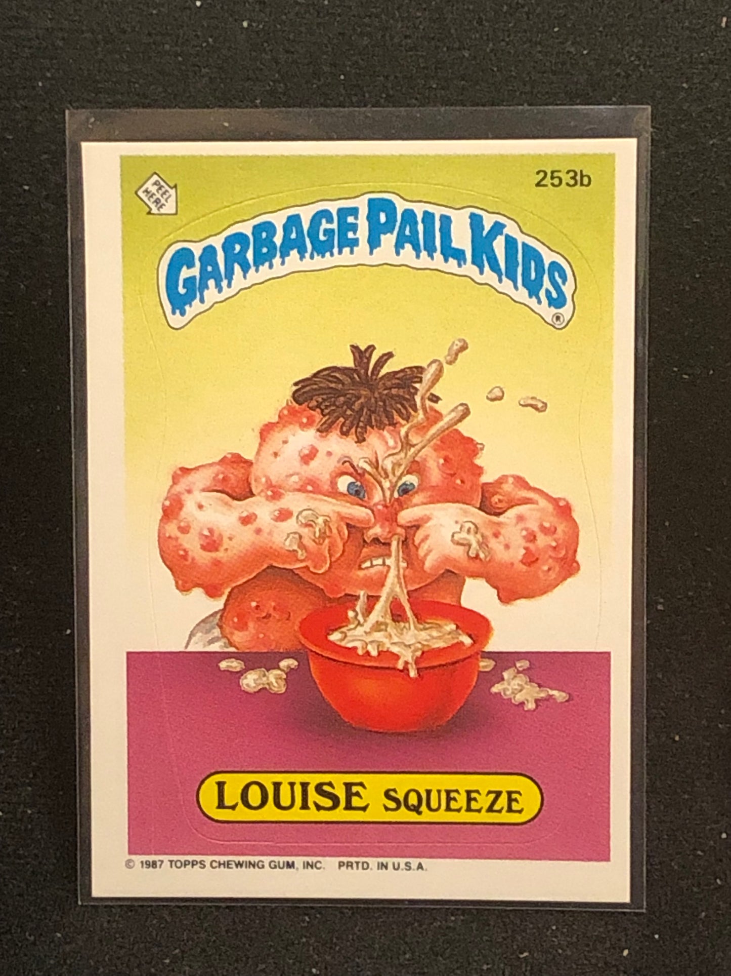 Garbage Pail Kids Original Series 7 (os7) 253b Louise Squeeze