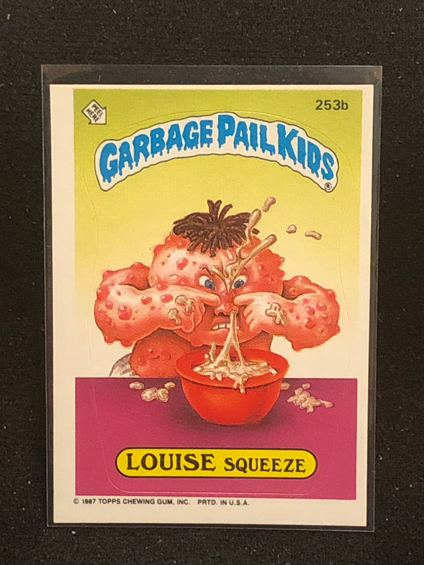 Garbage Pail Kids Original Series 7 (os7) 253b Louise Squeeze