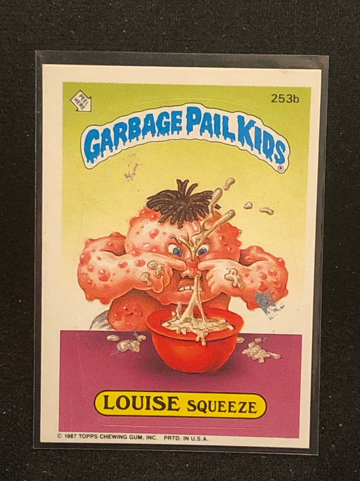 Garbage Pail Kids Original Series 7 (os7) 253b Louise Squeeze