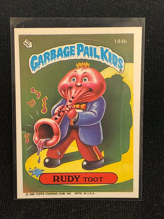 Garbage Pail Kids Original Series 4 (os4) 144b Rudy Toot