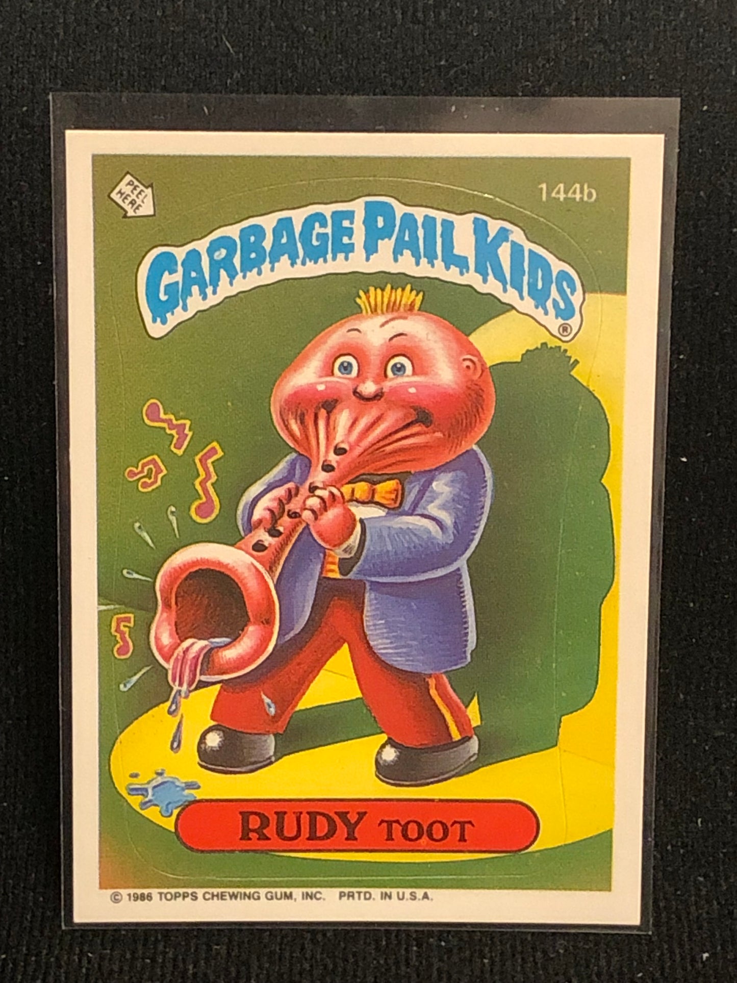 Garbage Pail Kids Original Series 4 (os4) 144b Rudy Toot