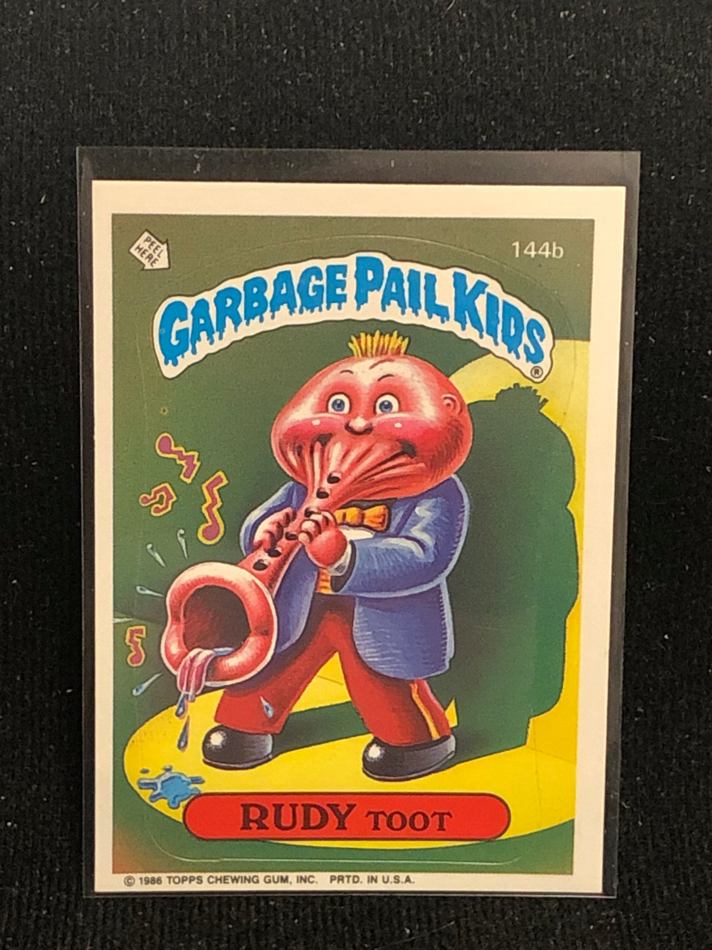 Garbage Pail Kids Original Series 4 (os4) 144b Rudy Toot