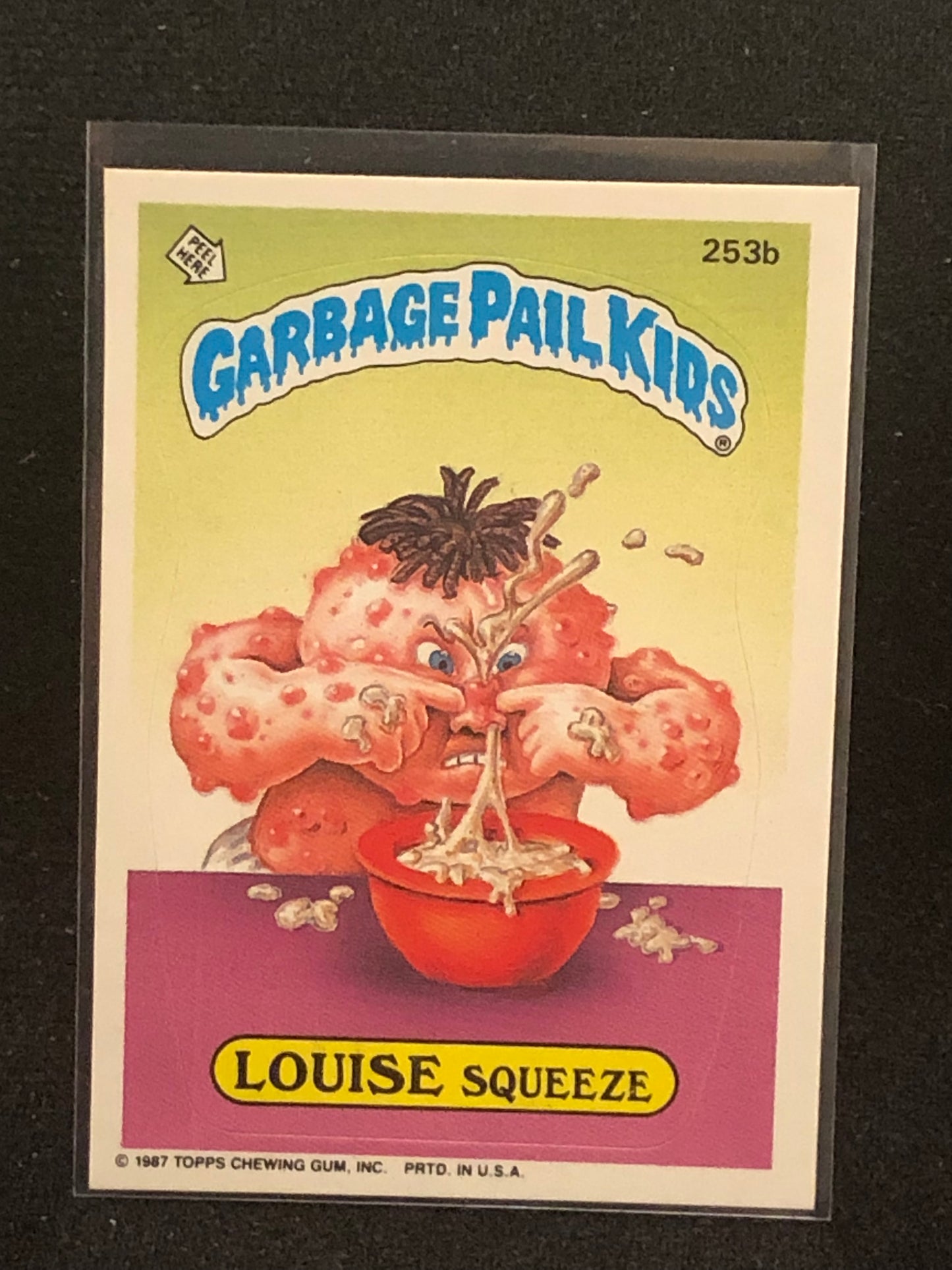 Garbage Pail Kids Original Series 7 (os7) 253b Louise Squeeze