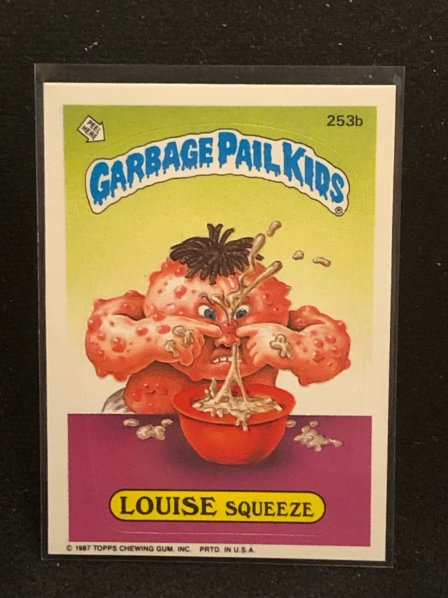 Garbage Pail Kids Original Series 7 (os7) 253b Louise Squeeze