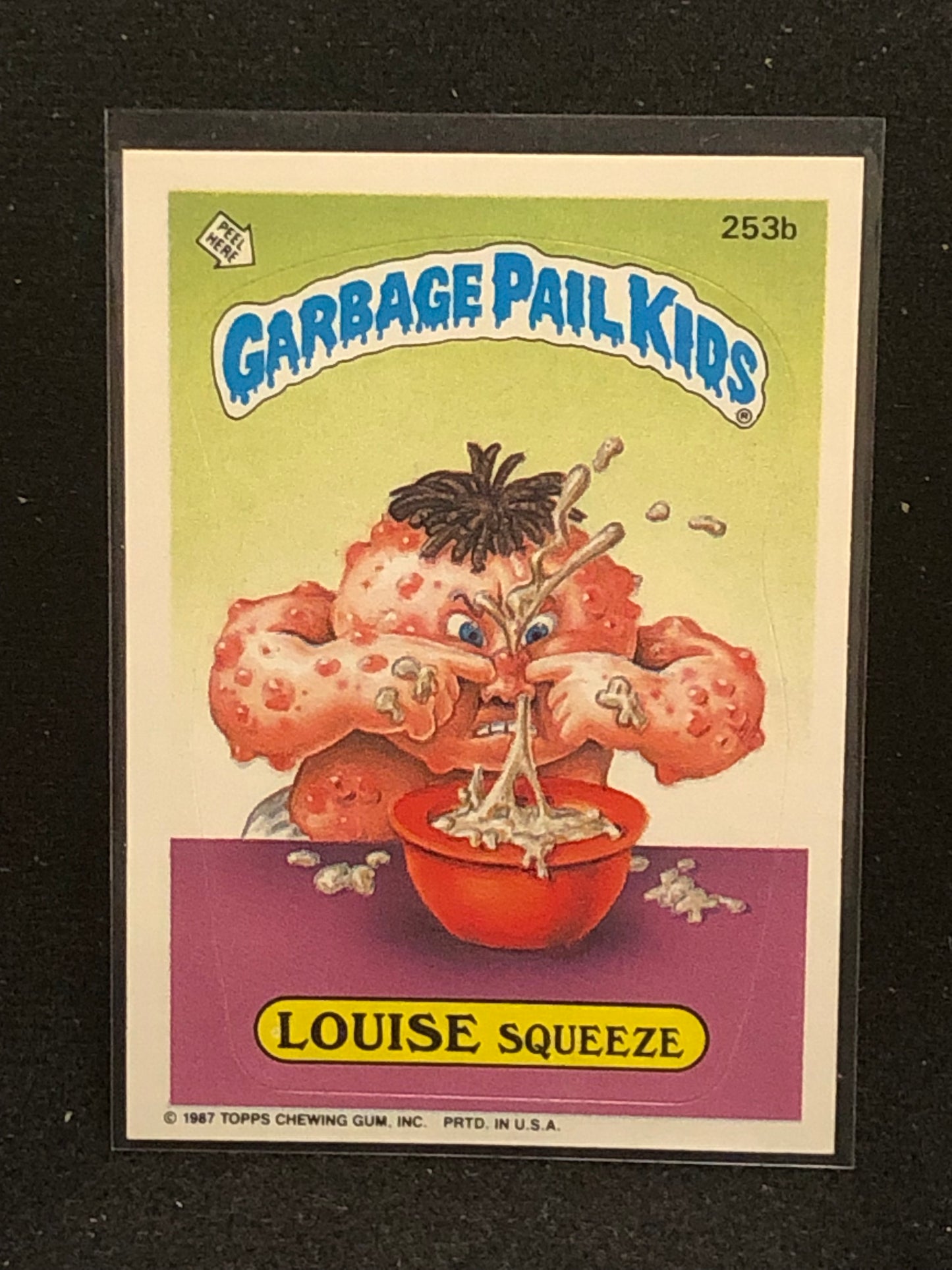 Garbage Pail Kids Original Series 7 (os7) 253b Louise Squeeze