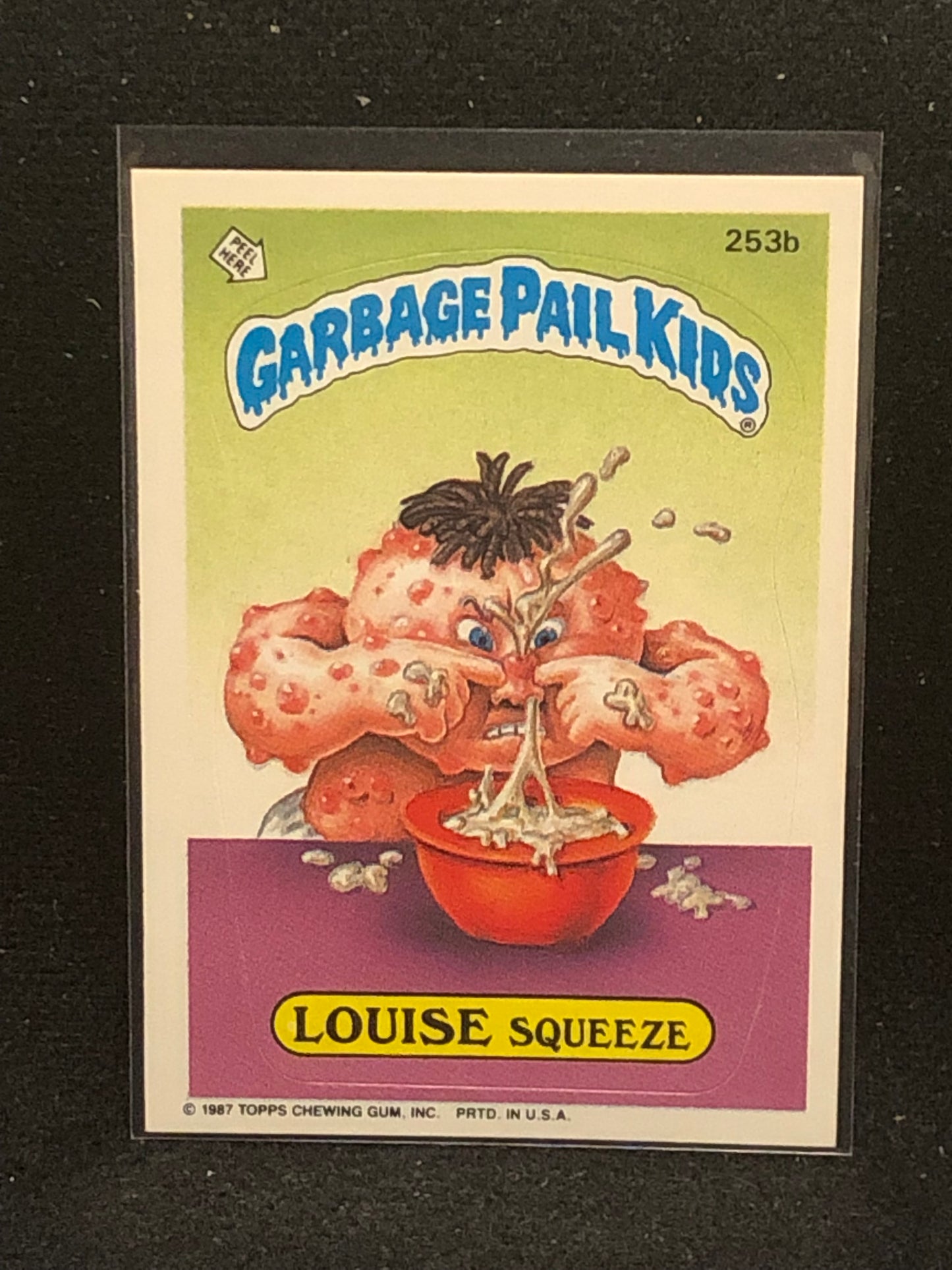 Garbage Pail Kids Original Series 7 (os7) 253b Louise Squeeze