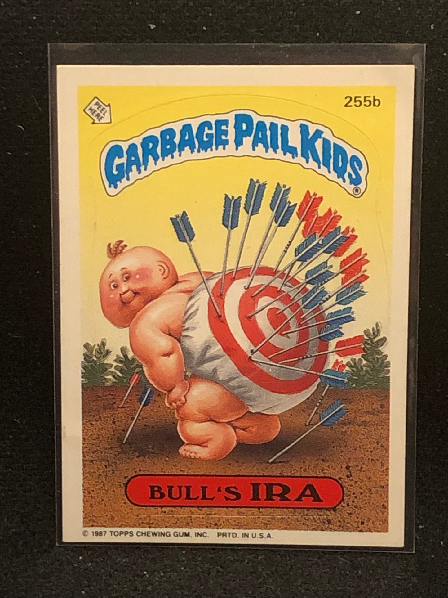 Garbage Pail Kids Original Series 7 (os7) 255b Bull's Ira