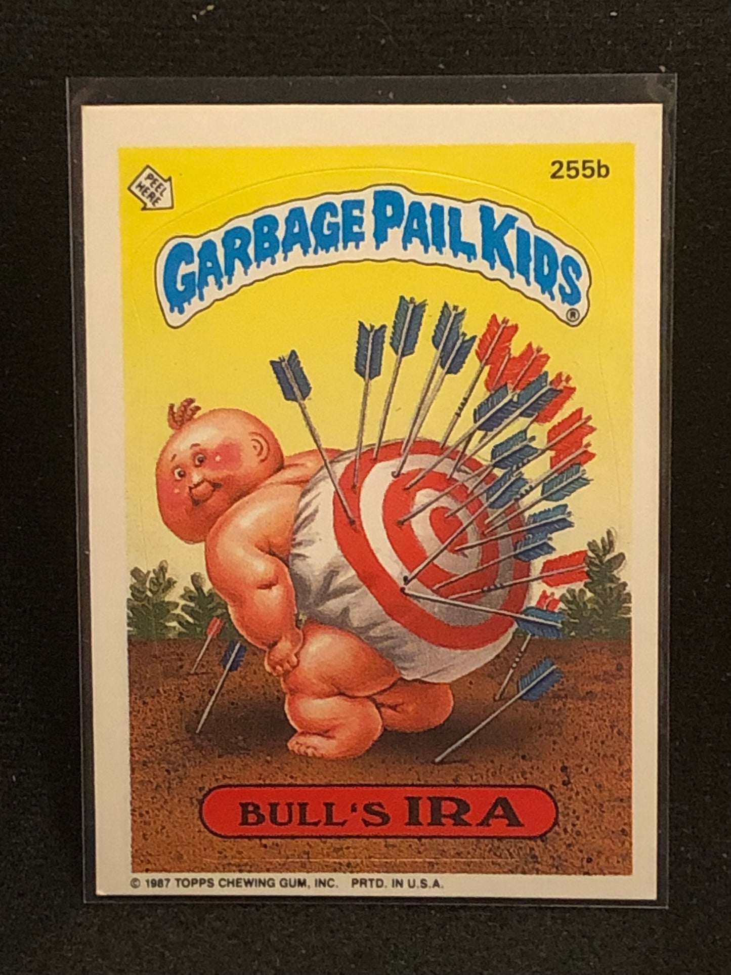 Garbage Pail Kids Original Series 7 (os7) 255b Bull's Ira