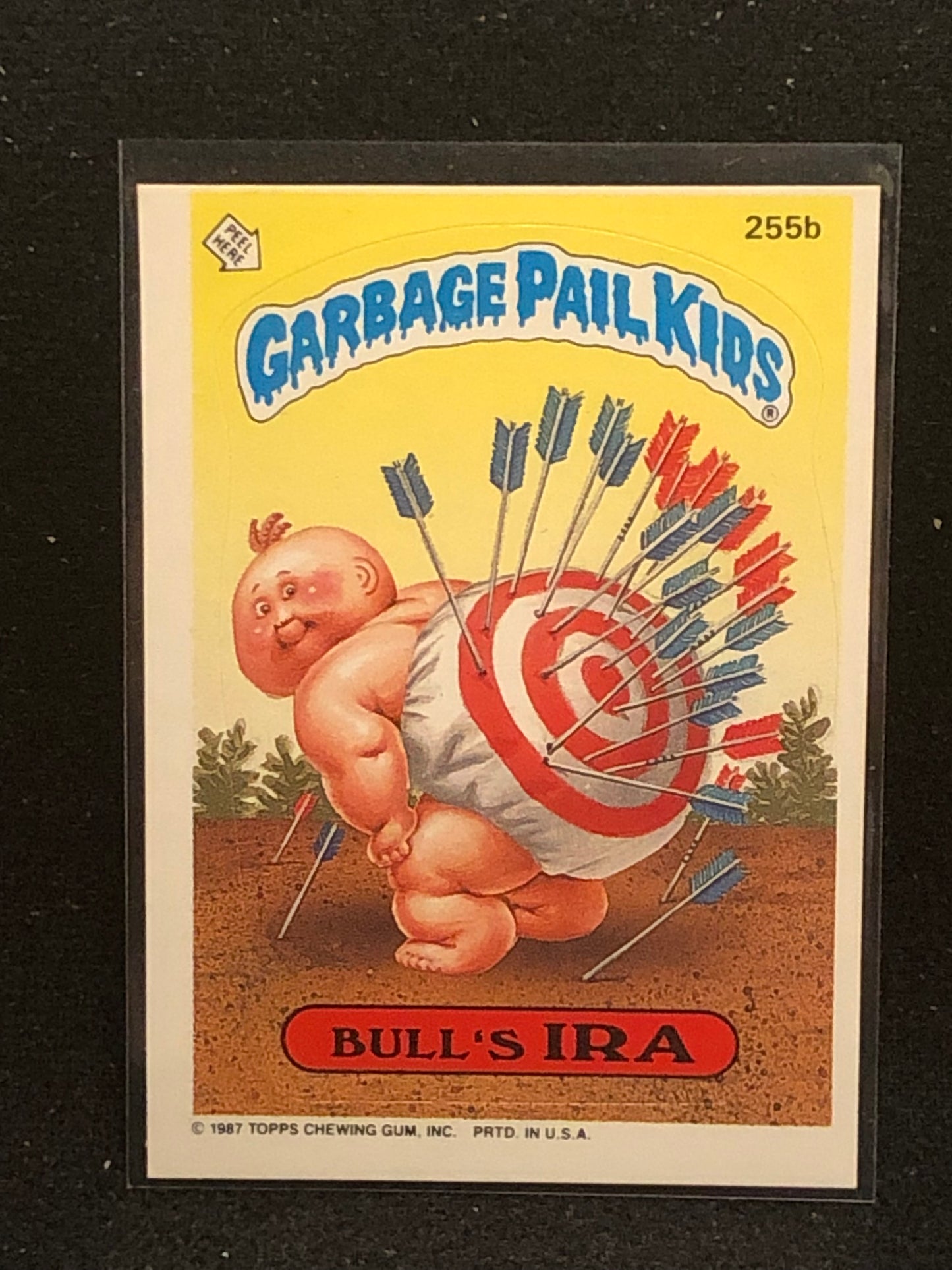 Garbage Pail Kids Original Series 7 (os7) 255b Bull's Ira