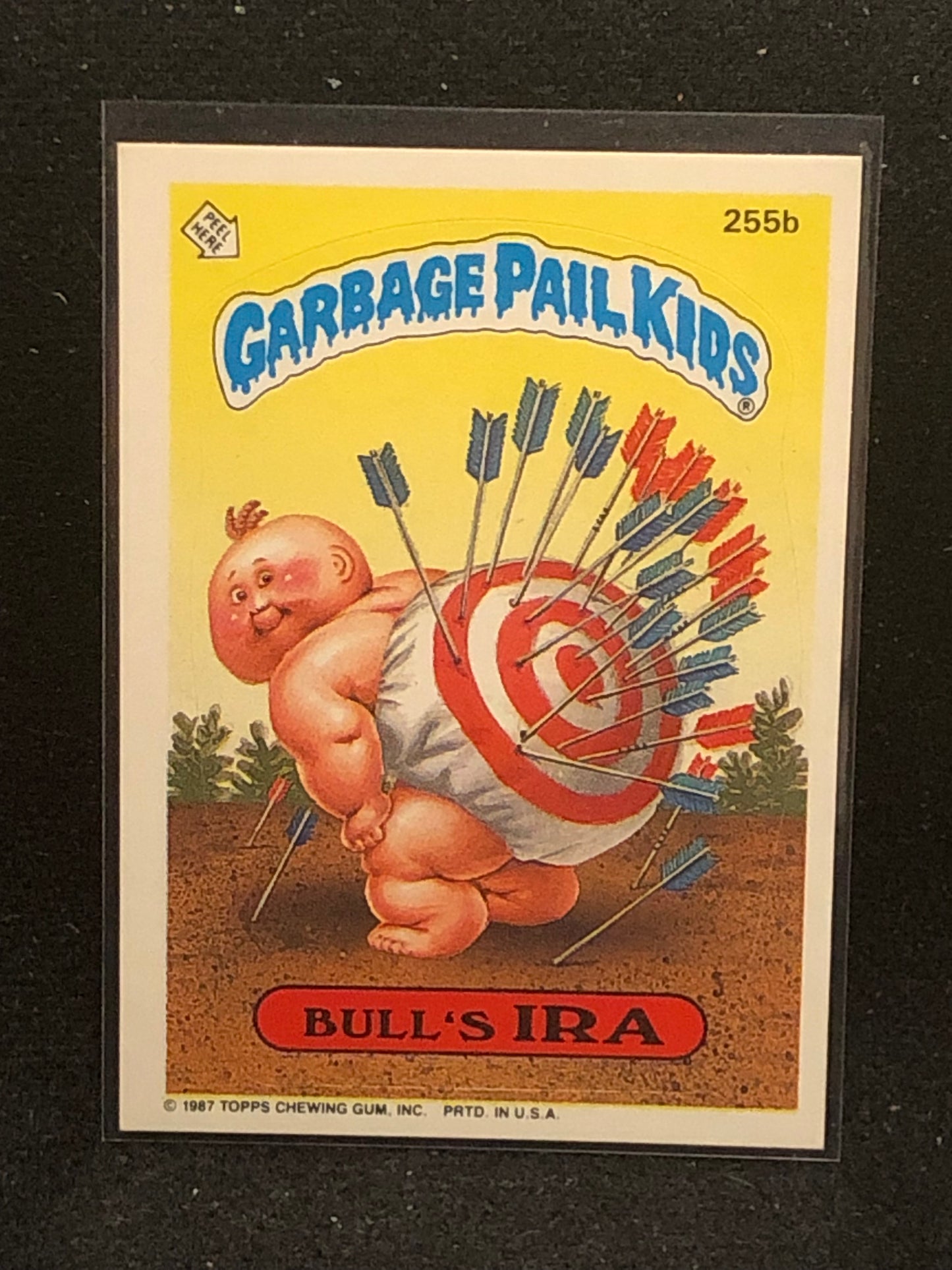 Garbage Pail Kids Original Series 7 (os7) 255b Bull's Ira