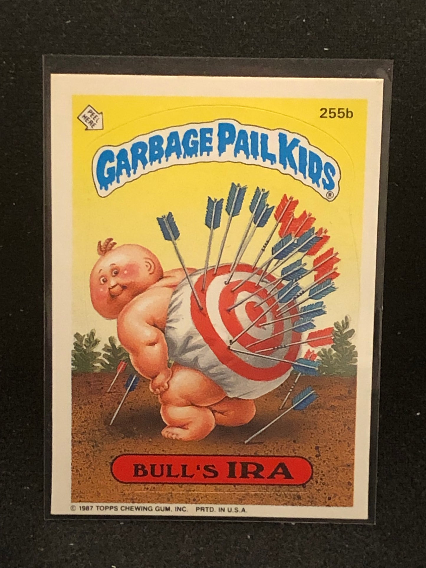 Garbage Pail Kids Original Series 7 (os7) 255b Bull's Ira