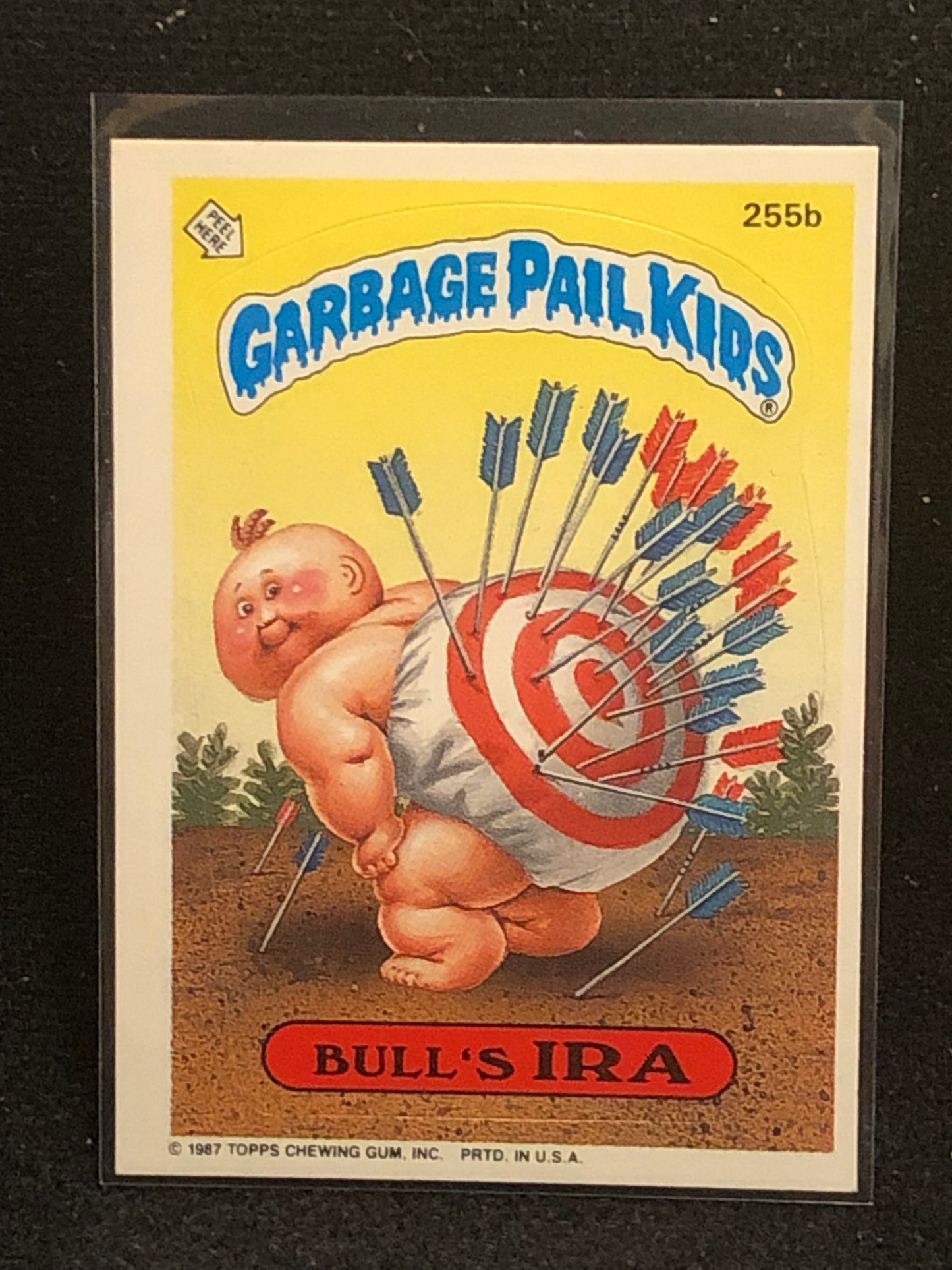 Garbage Pail Kids Original Series 7 (os7) 255b Bull's Ira