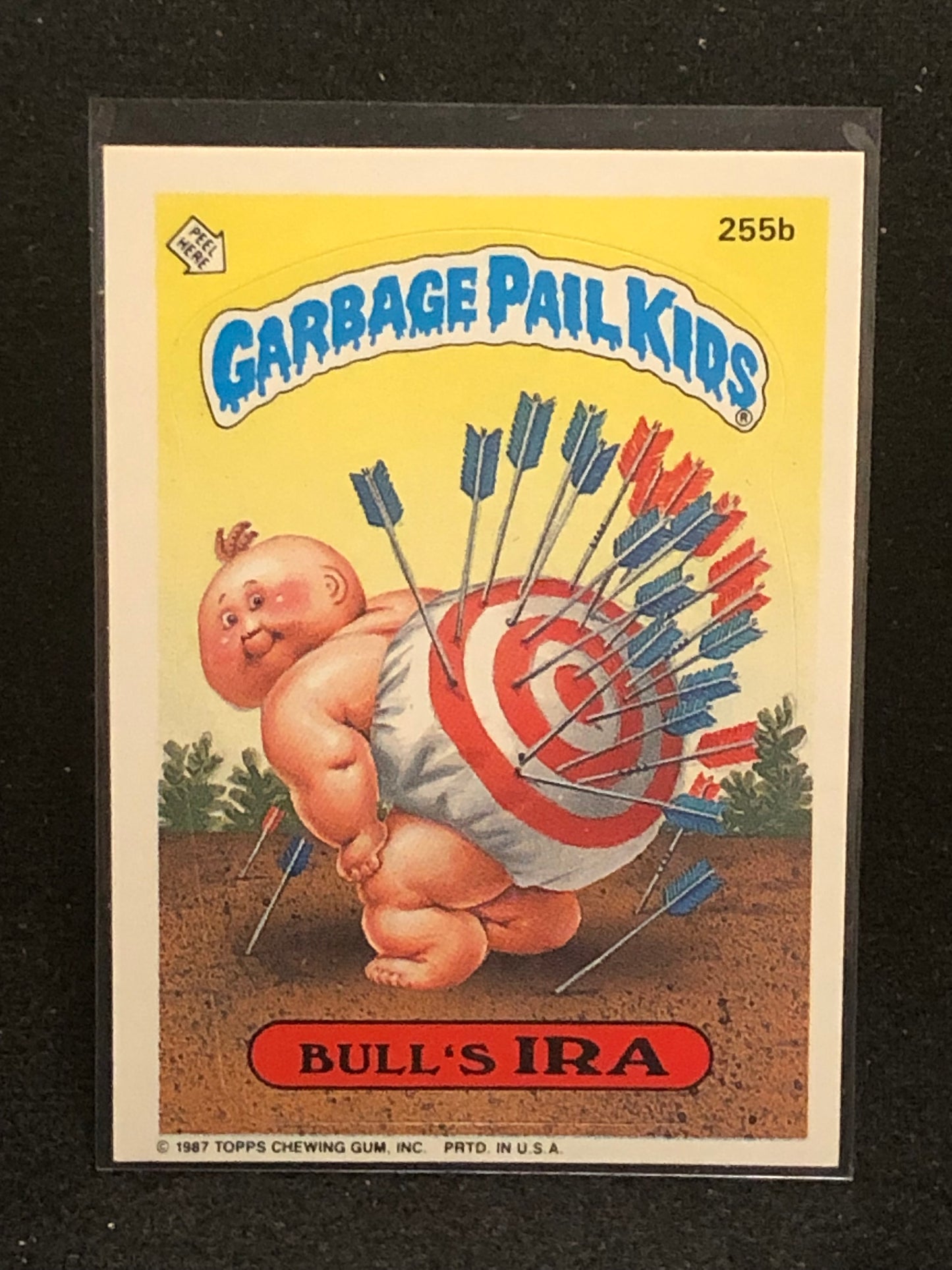 Garbage Pail Kids Original Series 7 (os7) 255b Bull's Ira