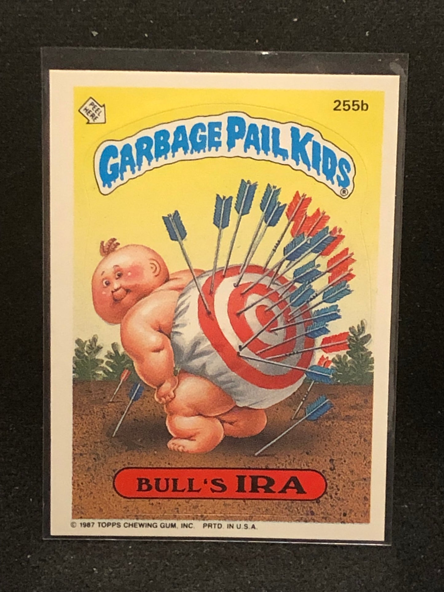 Garbage Pail Kids Original Series 7 (os7) 255b Bull's Ira