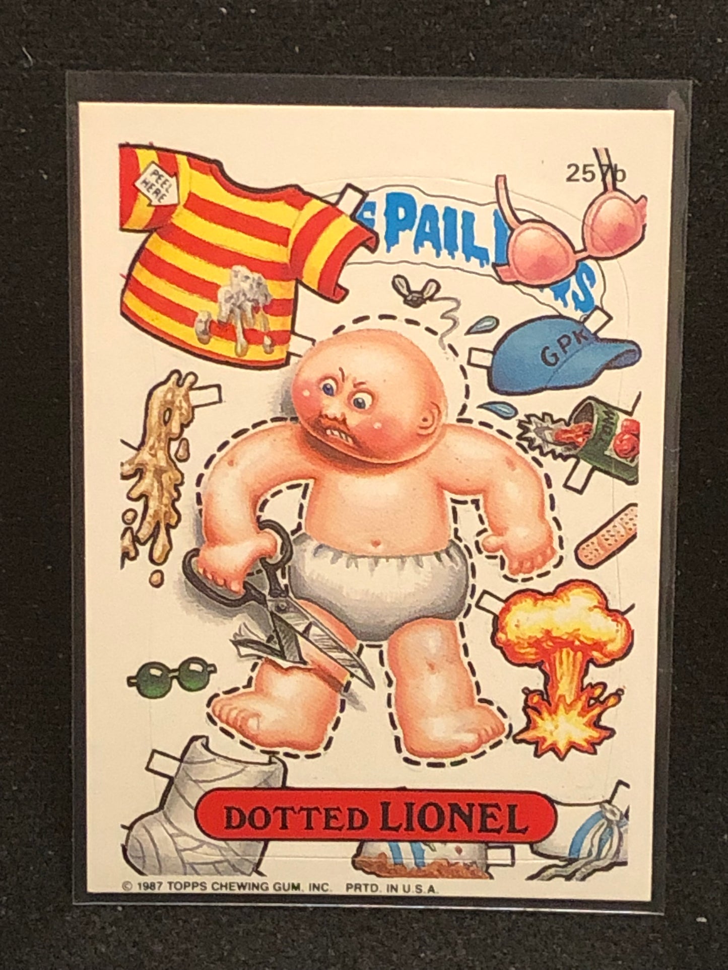 Garbage Pail Kids Original Series 7 (os7) 257b Dotted Lionel