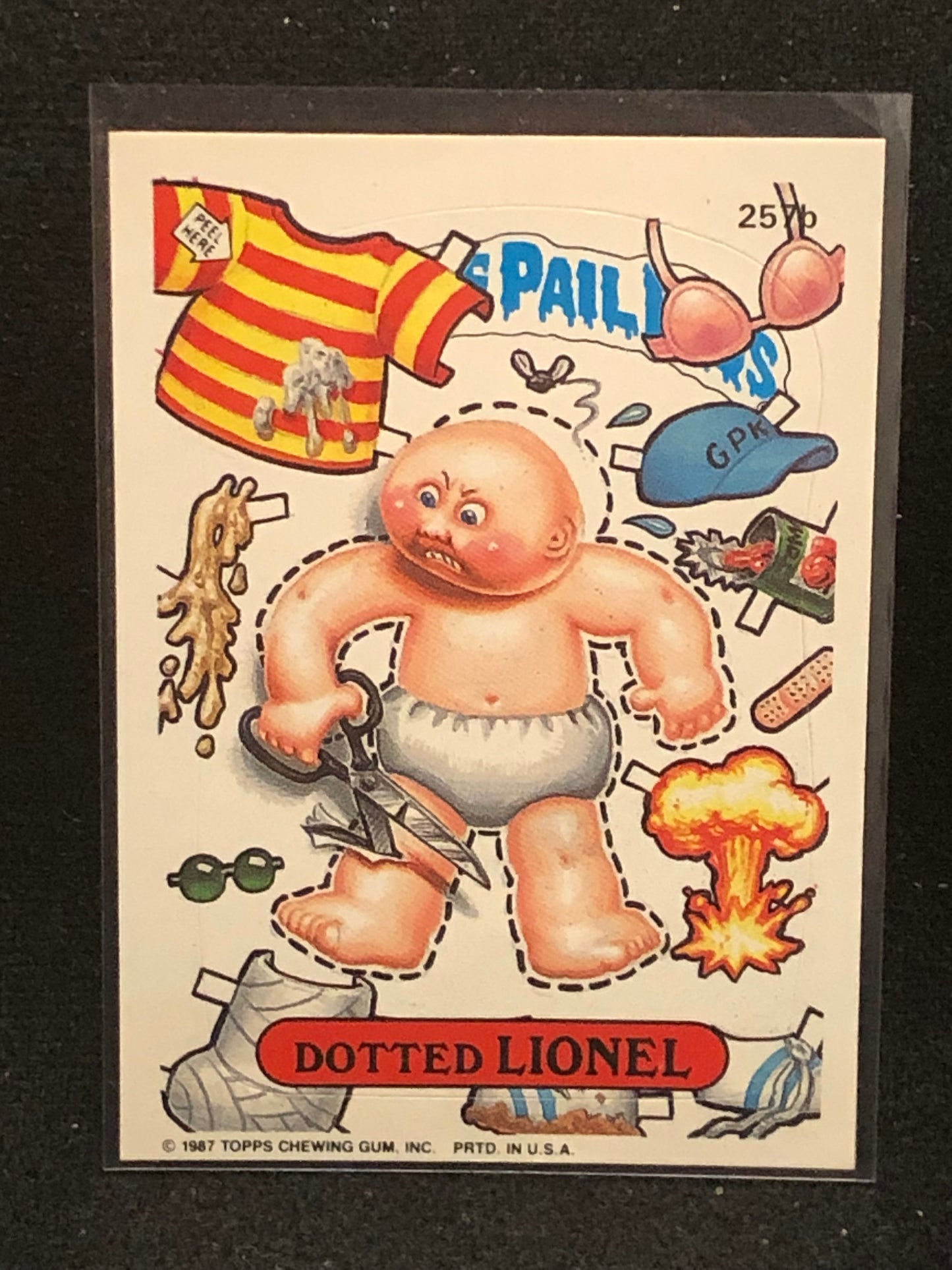 Garbage Pail Kids Original Series 7 (os7) 257b Dotted Lionel