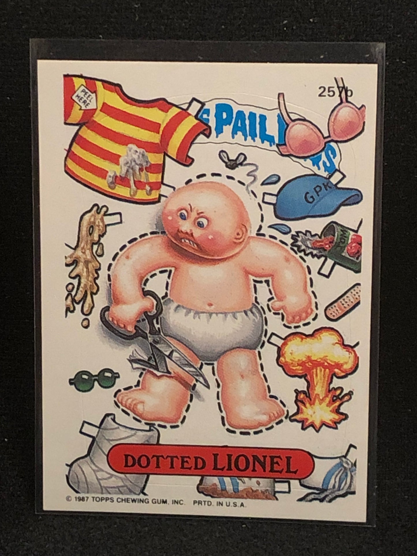 Garbage Pail Kids Original Series 7 (os7) 257b Dotted Lionel