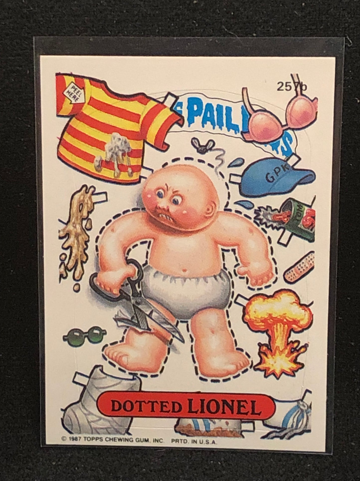 Garbage Pail Kids Original Series 7 (os7) 257b Dotted Lionel