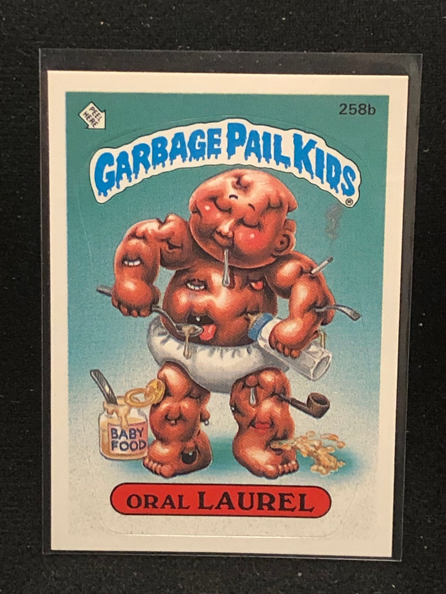 Garbage Pail Kids Original Series 7 (os7) 258b Oral Laurel