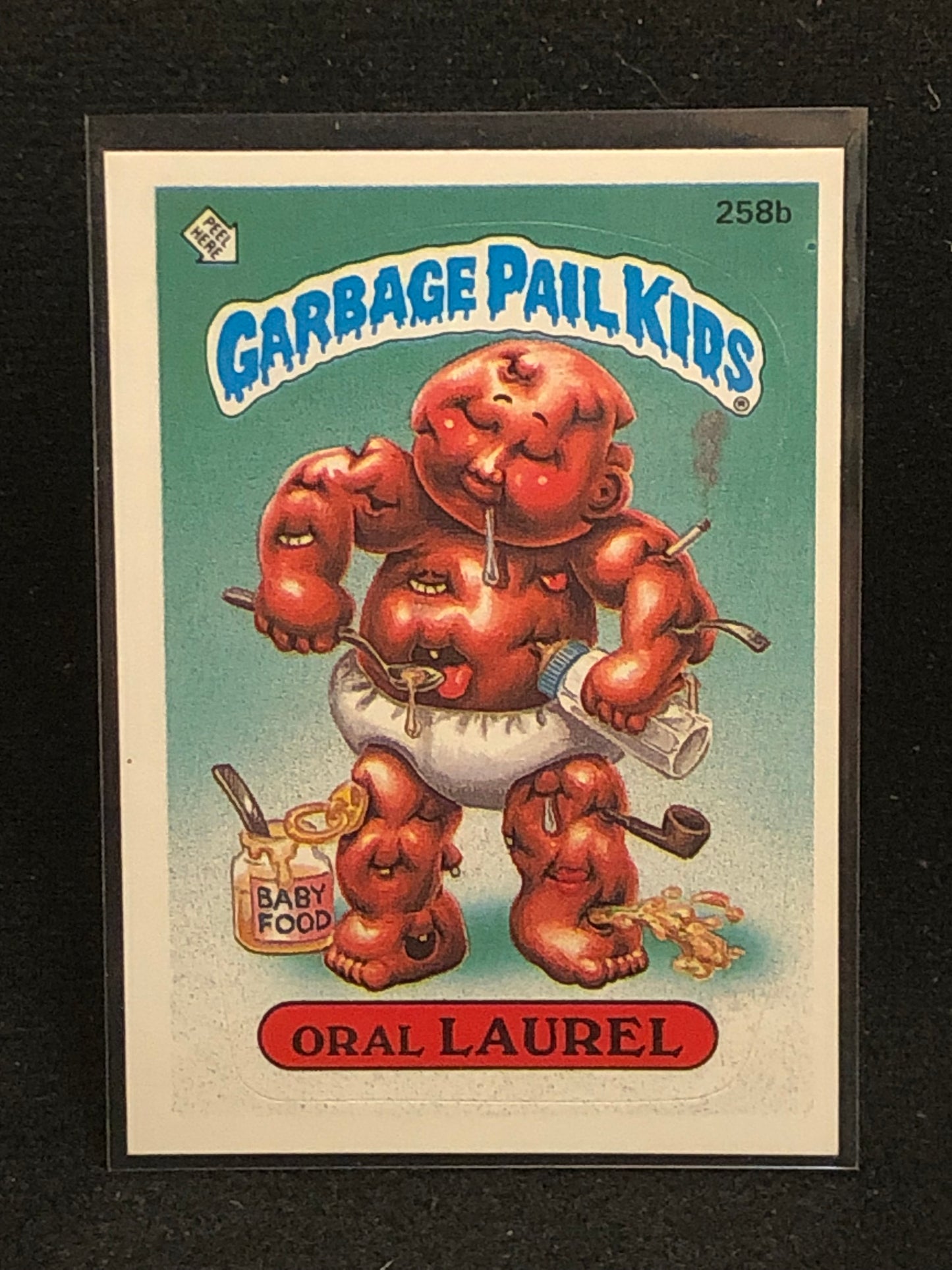 Garbage Pail Kids Original Series 7 (os7) 258b Oral Laurel