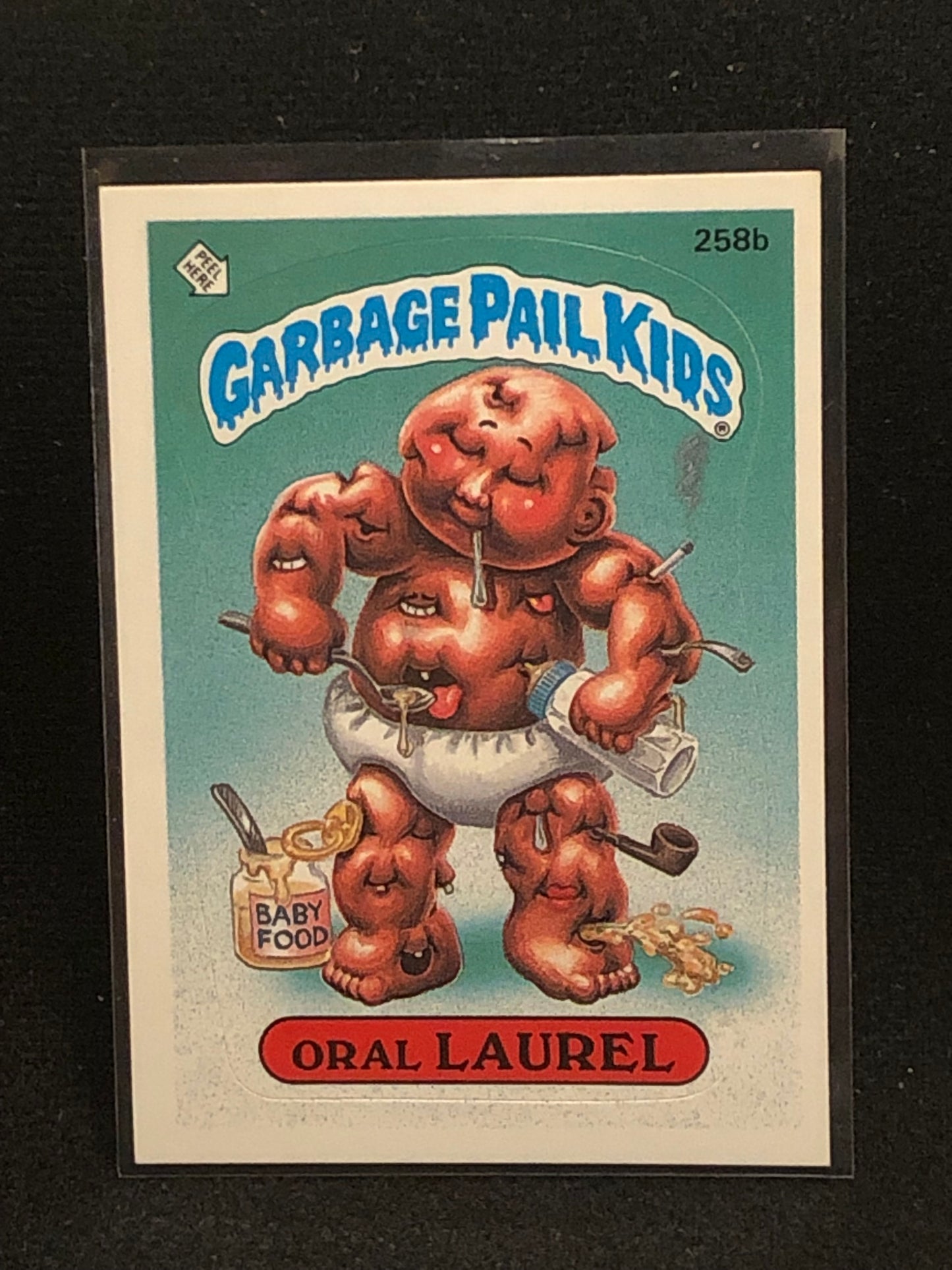 Garbage Pail Kids Original Series 7 (os7) 258b Oral Laurel