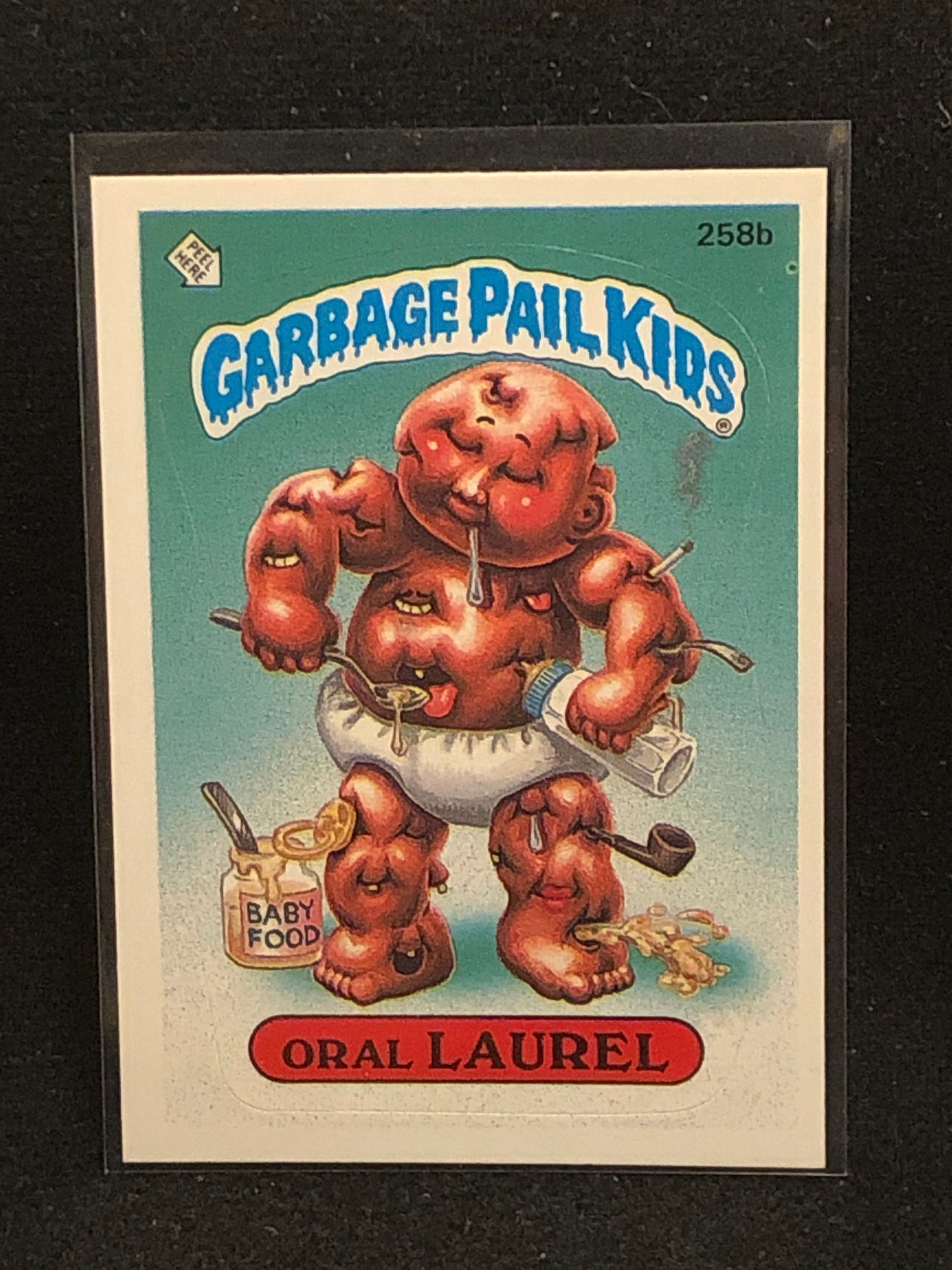 Garbage Pail Kids Original Series 7 (os7) 258b Oral Laurel