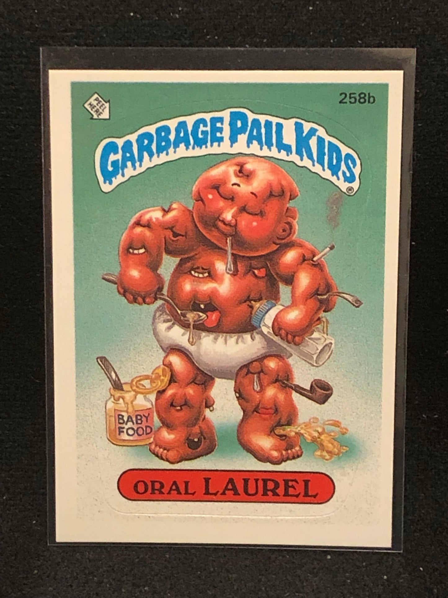 Garbage Pail Kids Original Series 7 (os7) 258b Oral Laurel