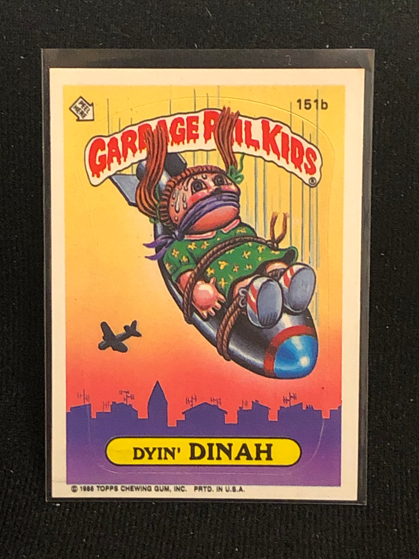 Garbage Pail Kids Original Series 4 (os4) 151b Dyin Dinah