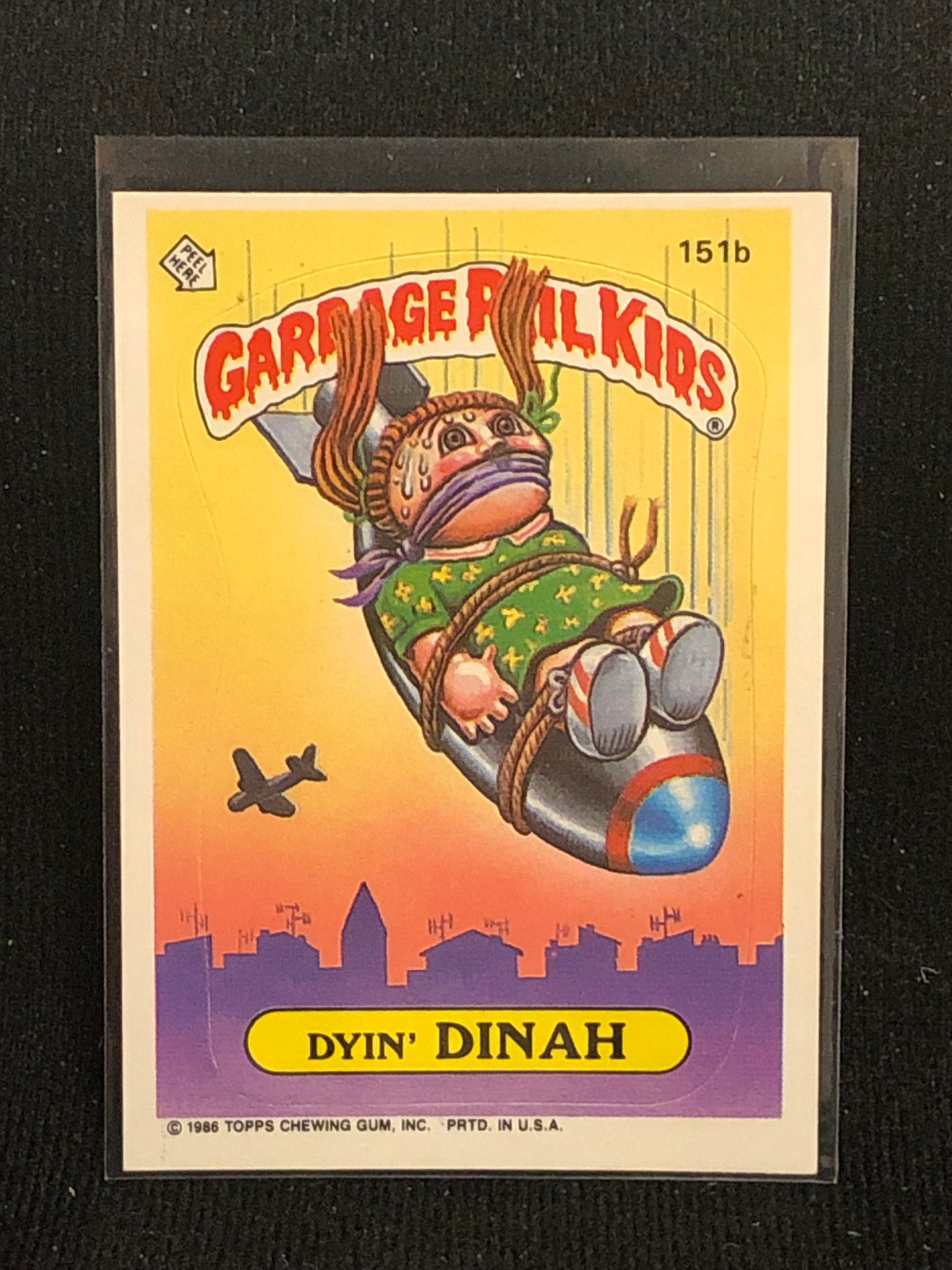 Garbage Pail Kids Original Series 4 (os4) 151b Dyin Dinah