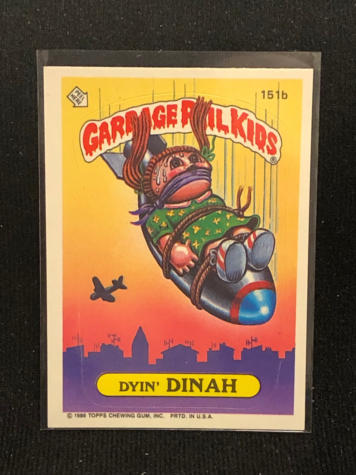 Garbage Pail Kids Original Series 4 (os4) 151b Dyin Dinah