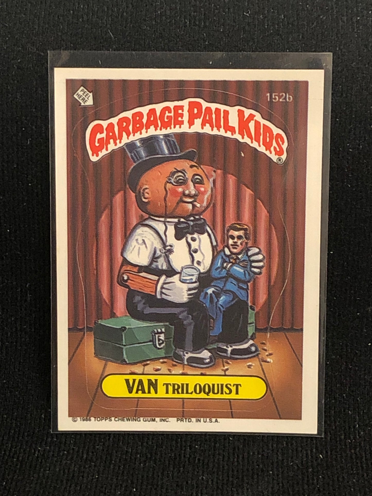 Garbage Pail Kids Original Series 4 (os4) 152b Van Triloquist