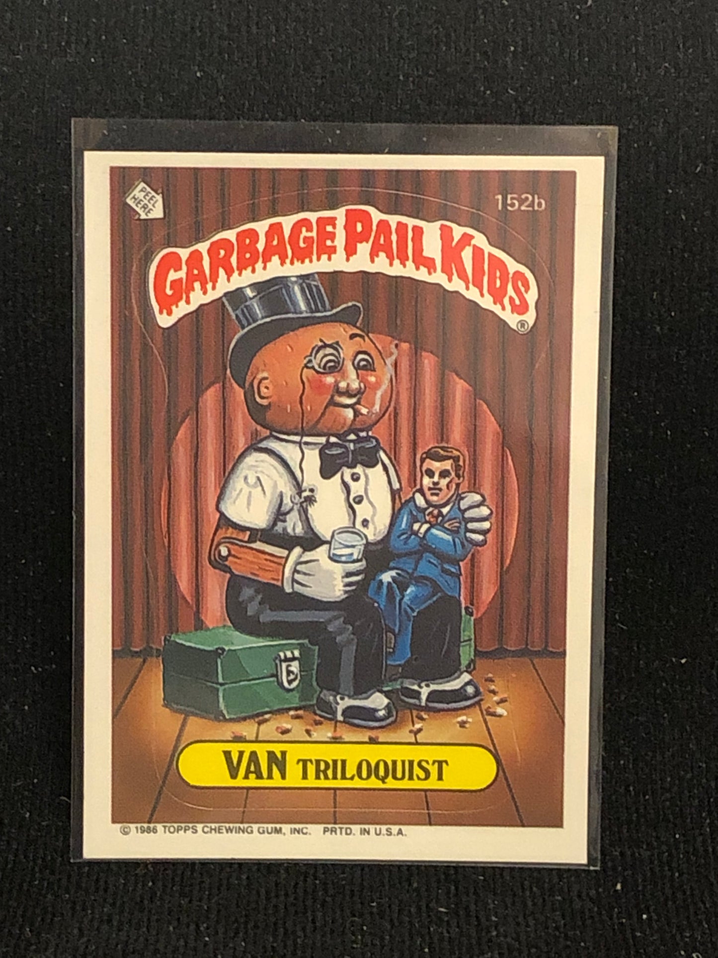 Garbage Pail Kids Original Series 4 (os4) 152b Van Triloquist