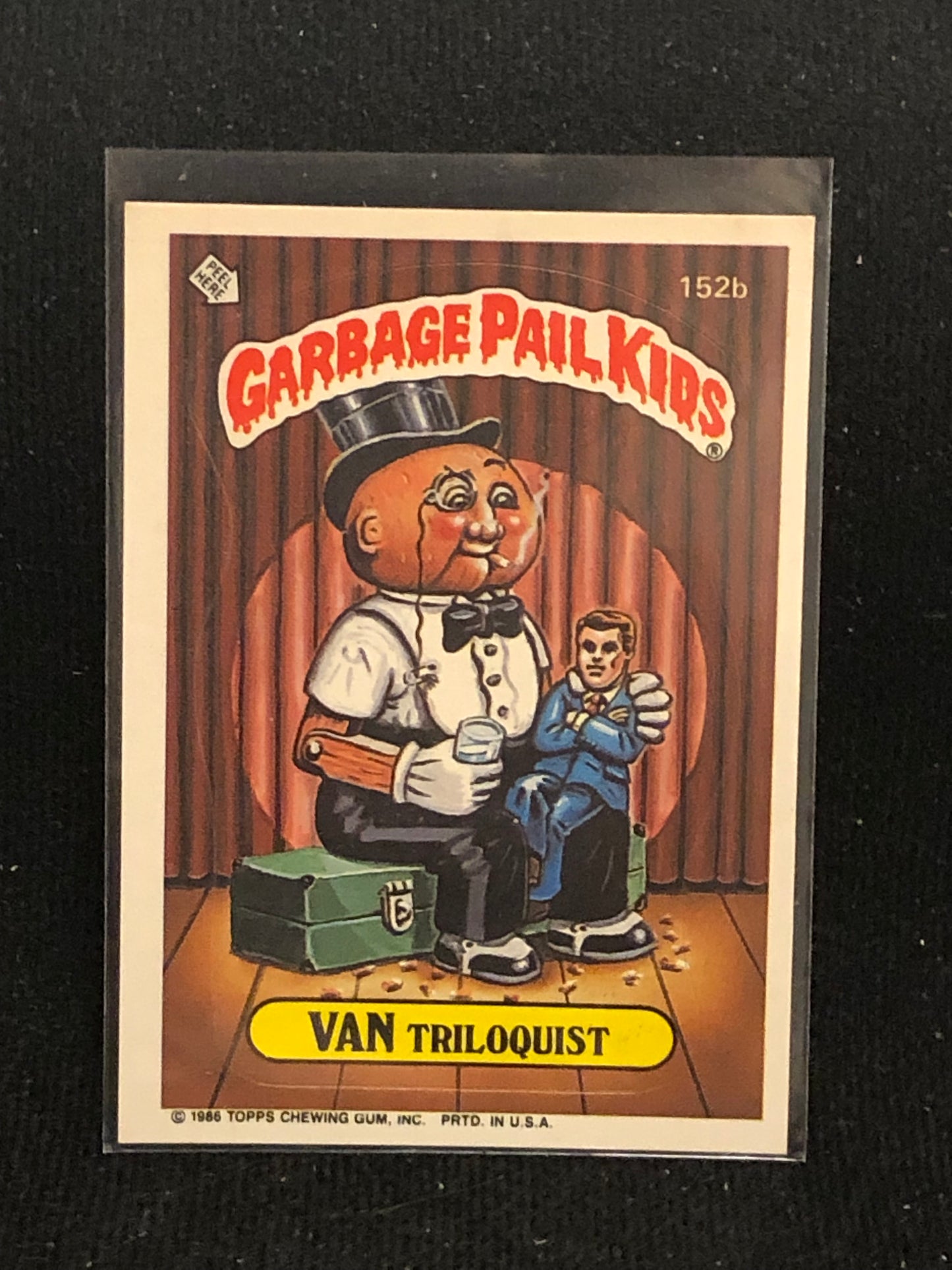 Garbage Pail Kids Original Series 4 (os4) 152b Van Triloquist